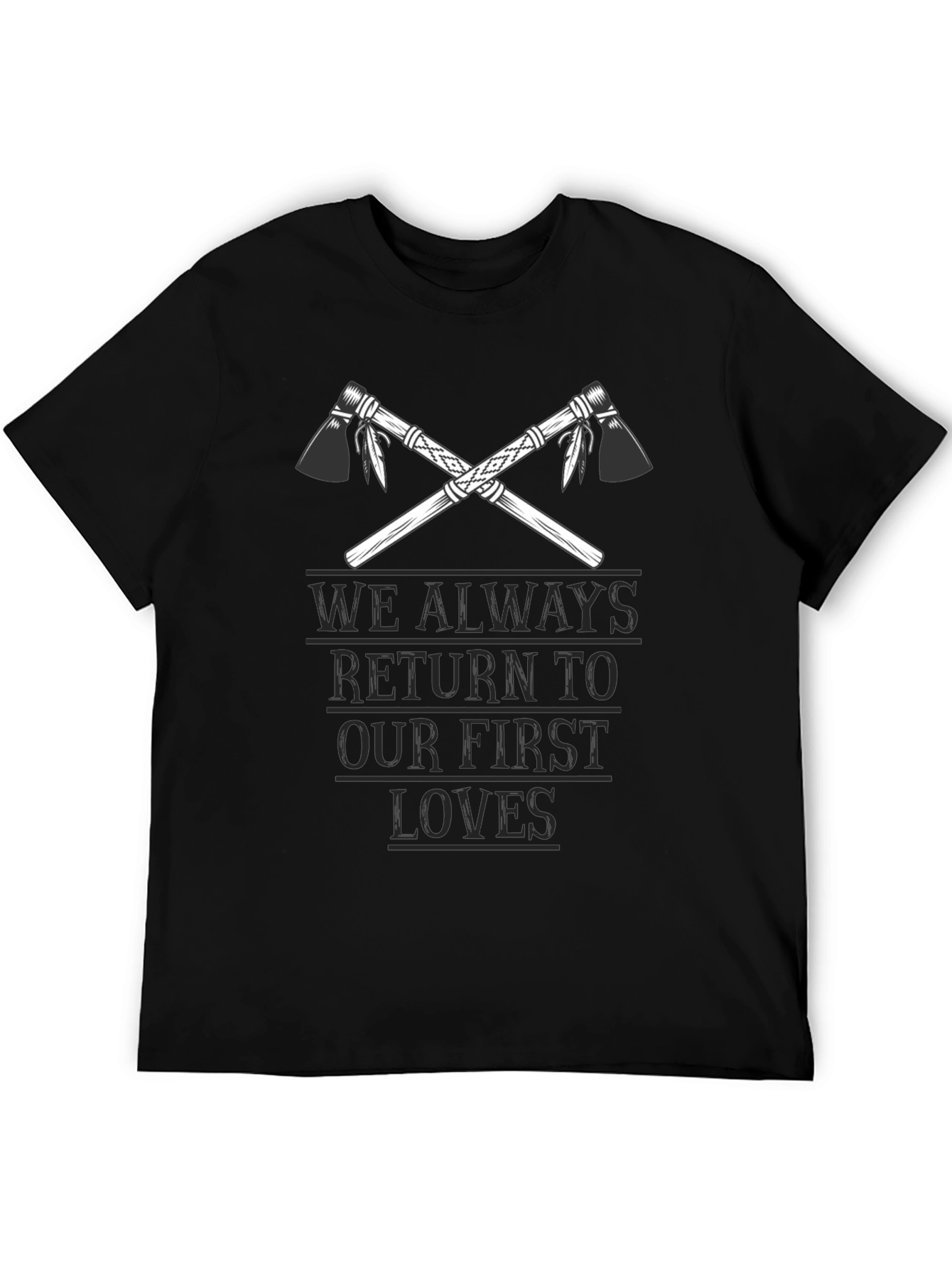 Native American Tomahawk First Loves Graphic T-Shirt