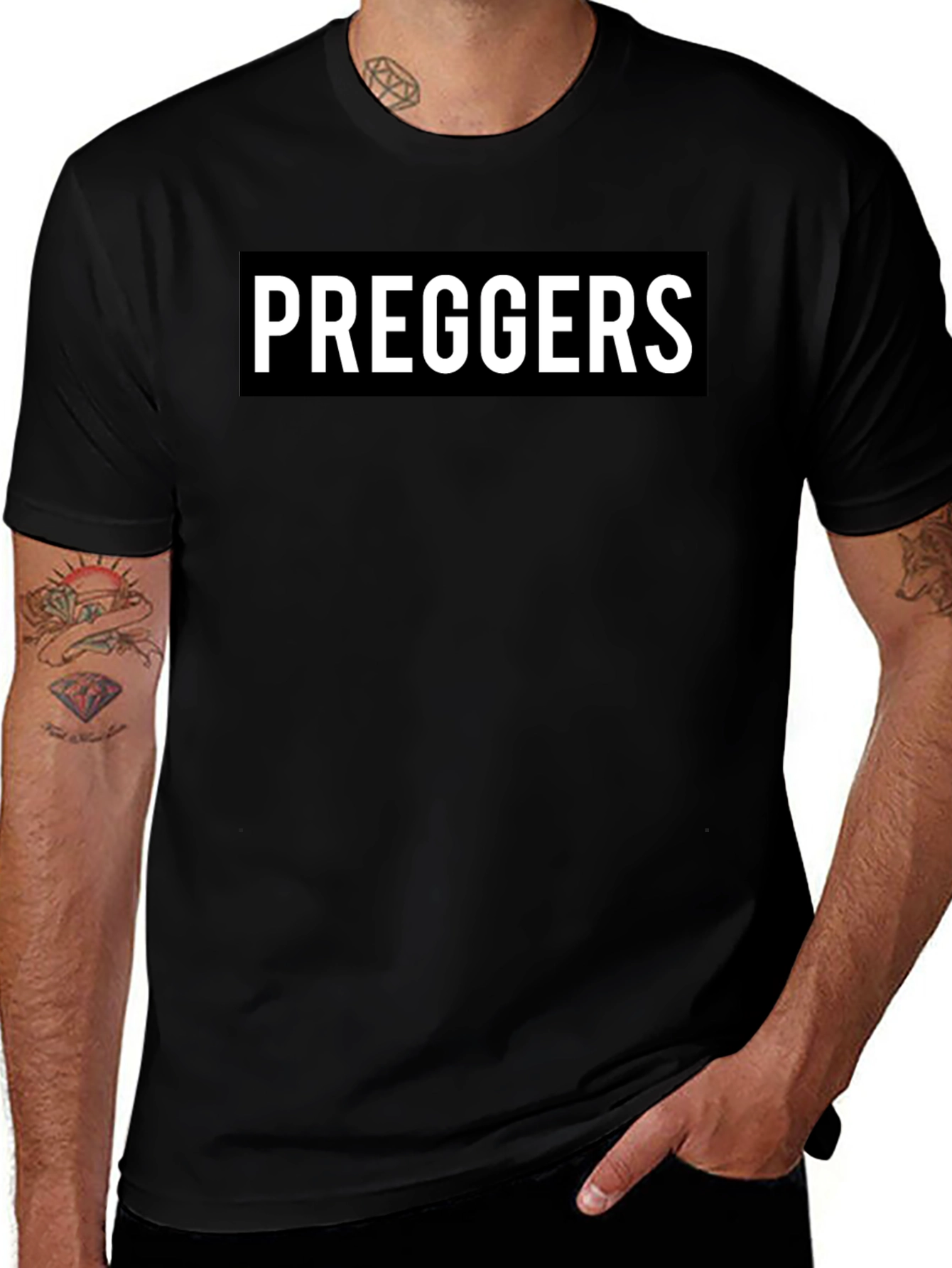 Pregger T-Shirt Black