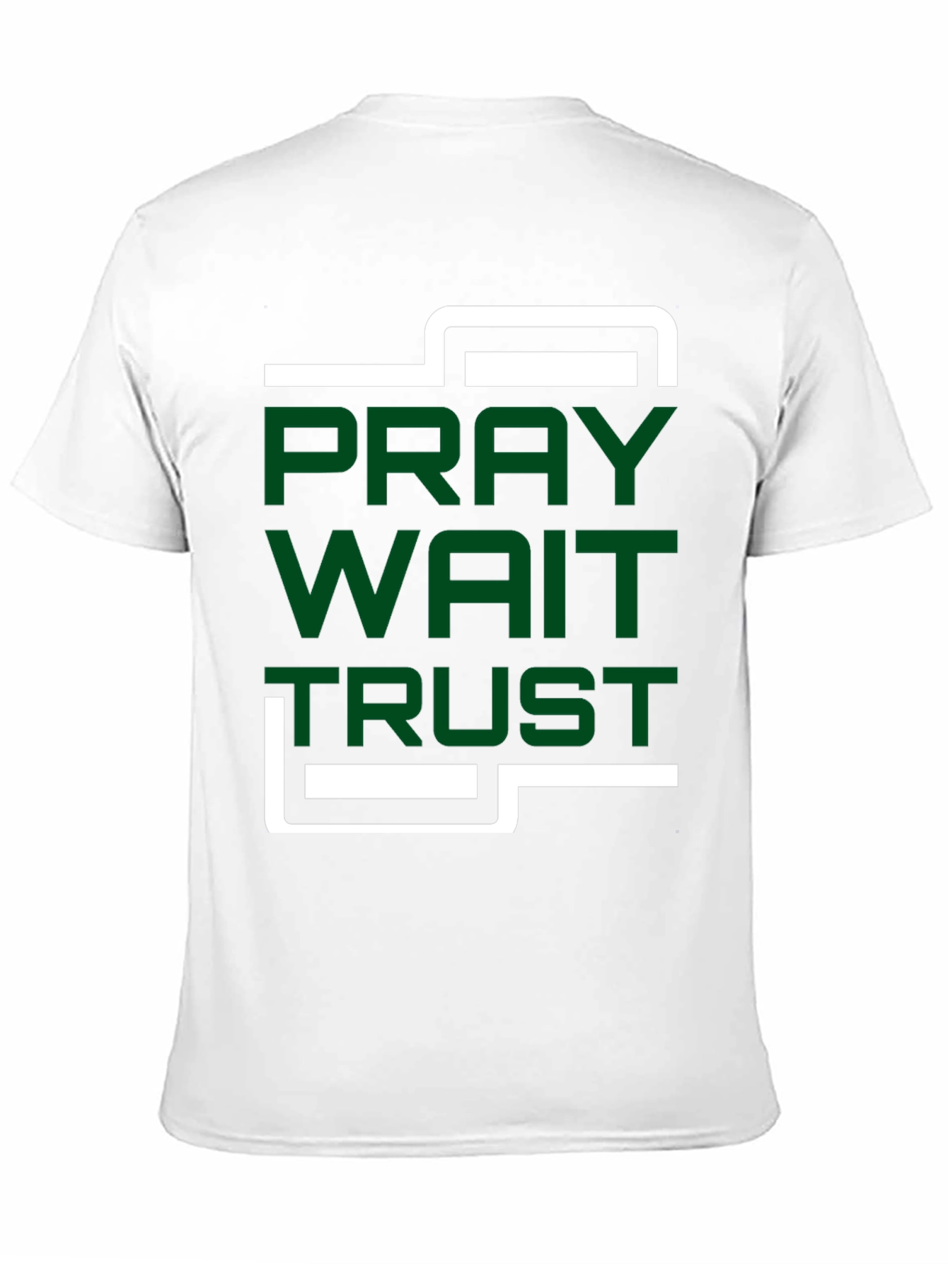 Pray Wait Trust Graphic T-Shirt - Modern Christian Apparel