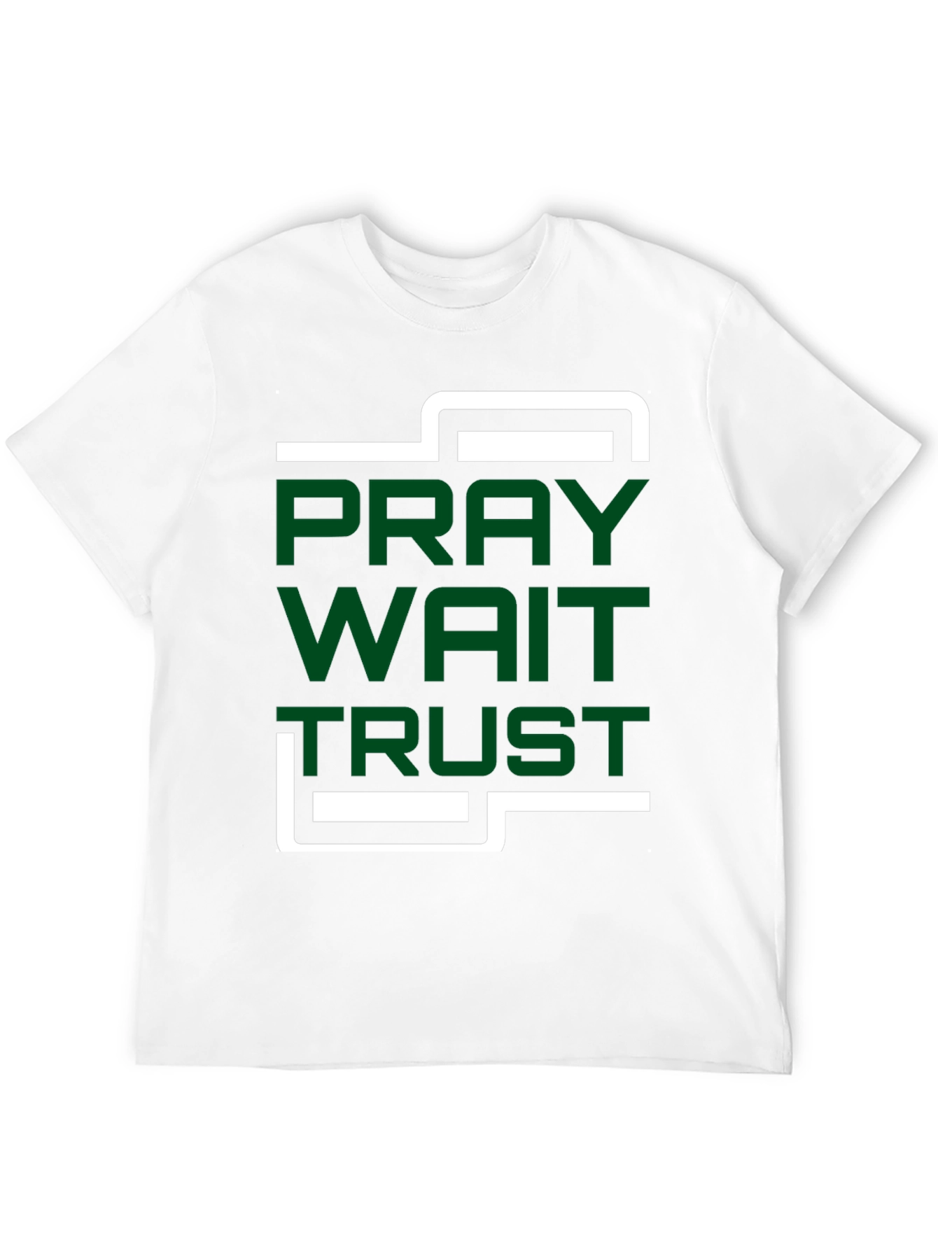 Pray Wait Trust Graphic T-Shirt - Modern Christian Apparel