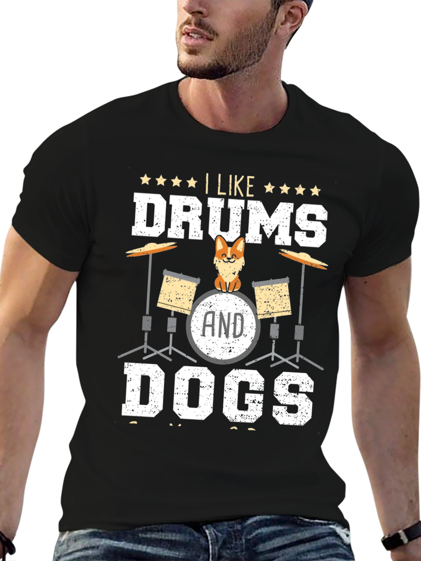 I Like Drums and Dogs T-Shirt