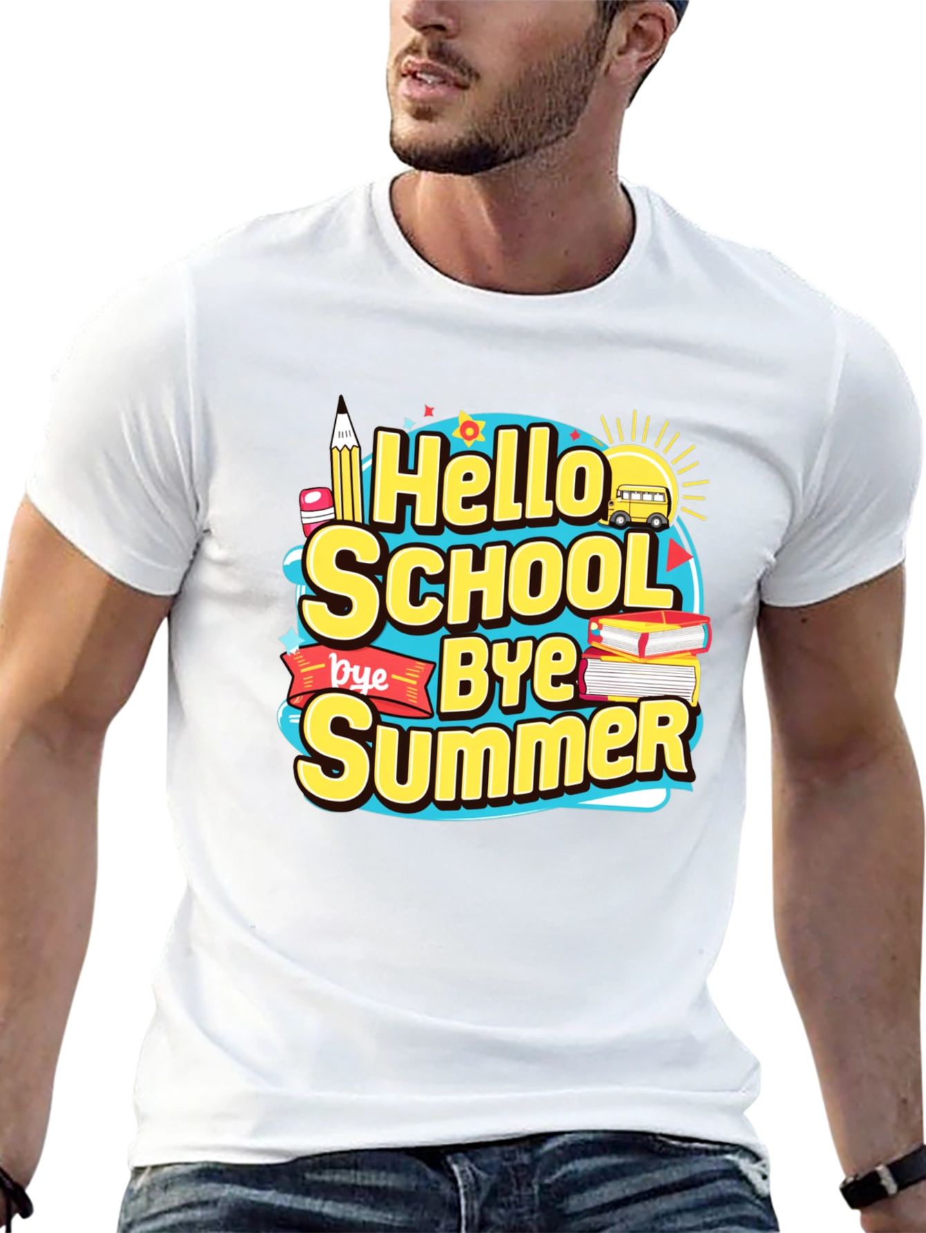 Hello School Bye Summer Graphic Tee