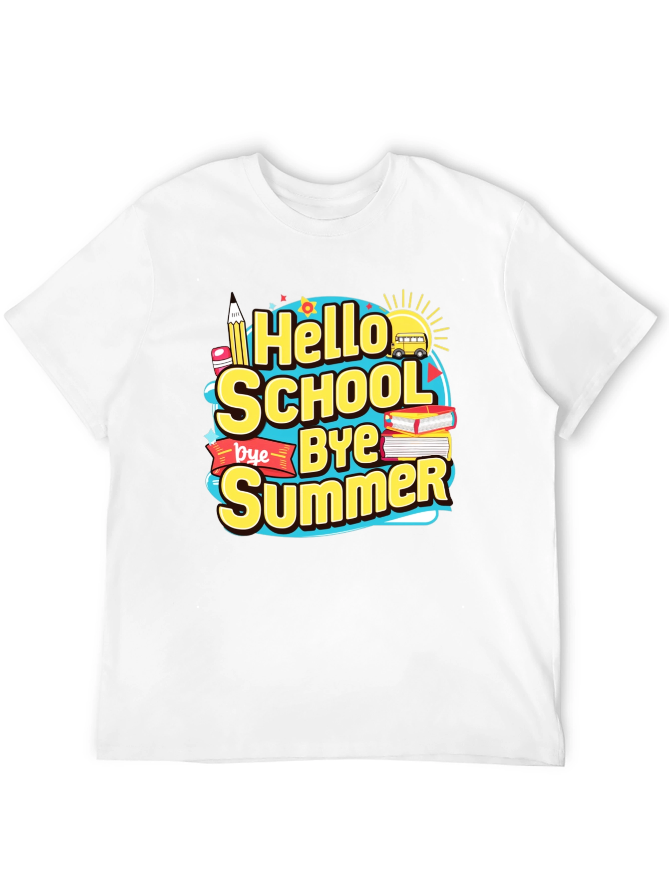 Hello School Bye Summer Graphic Tee