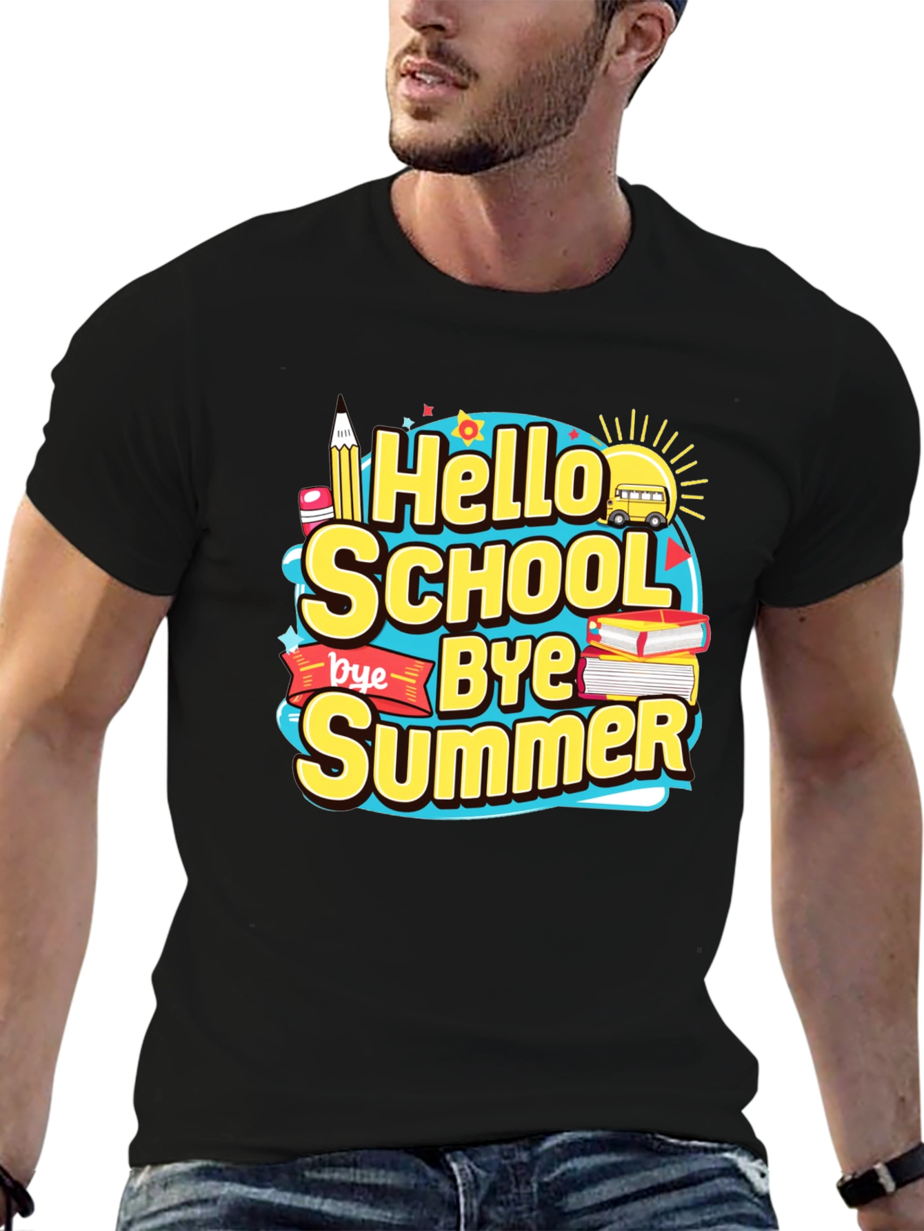 Hello School Bye Summer Graphic Tee