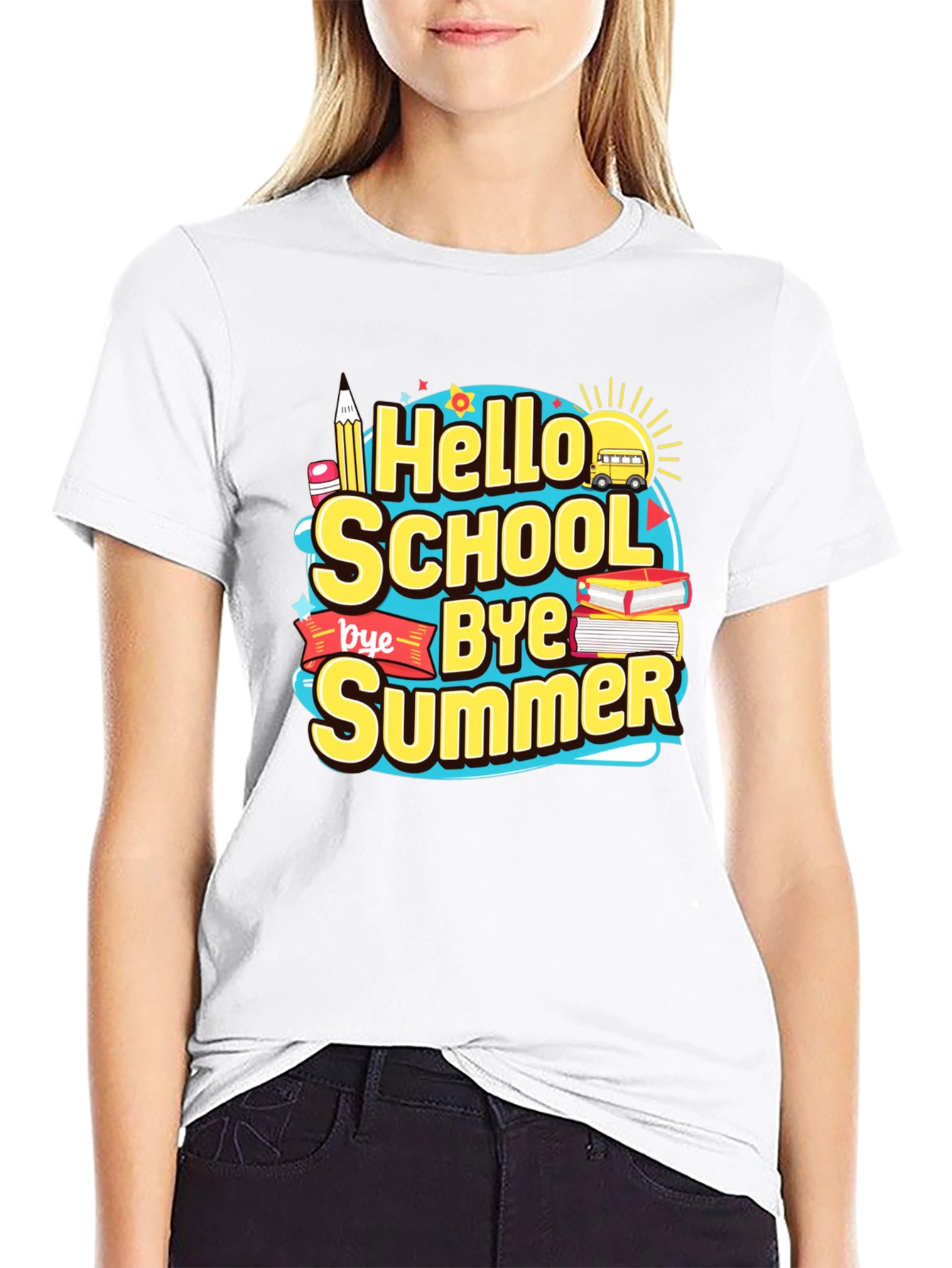 Hello School Bye Summer Graphic Tee