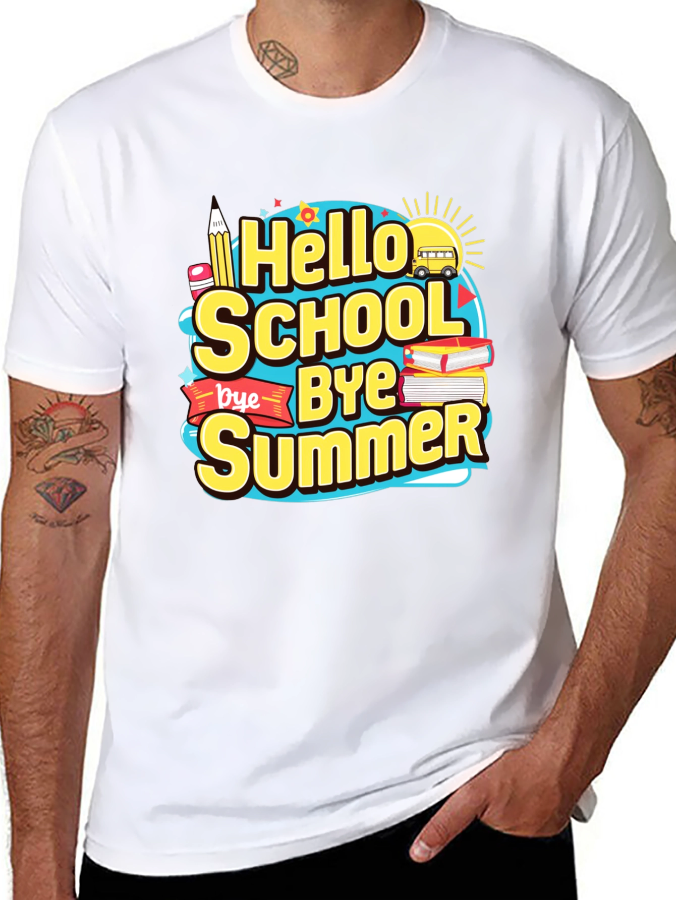 Hello School Bye Summer Graphic Tee