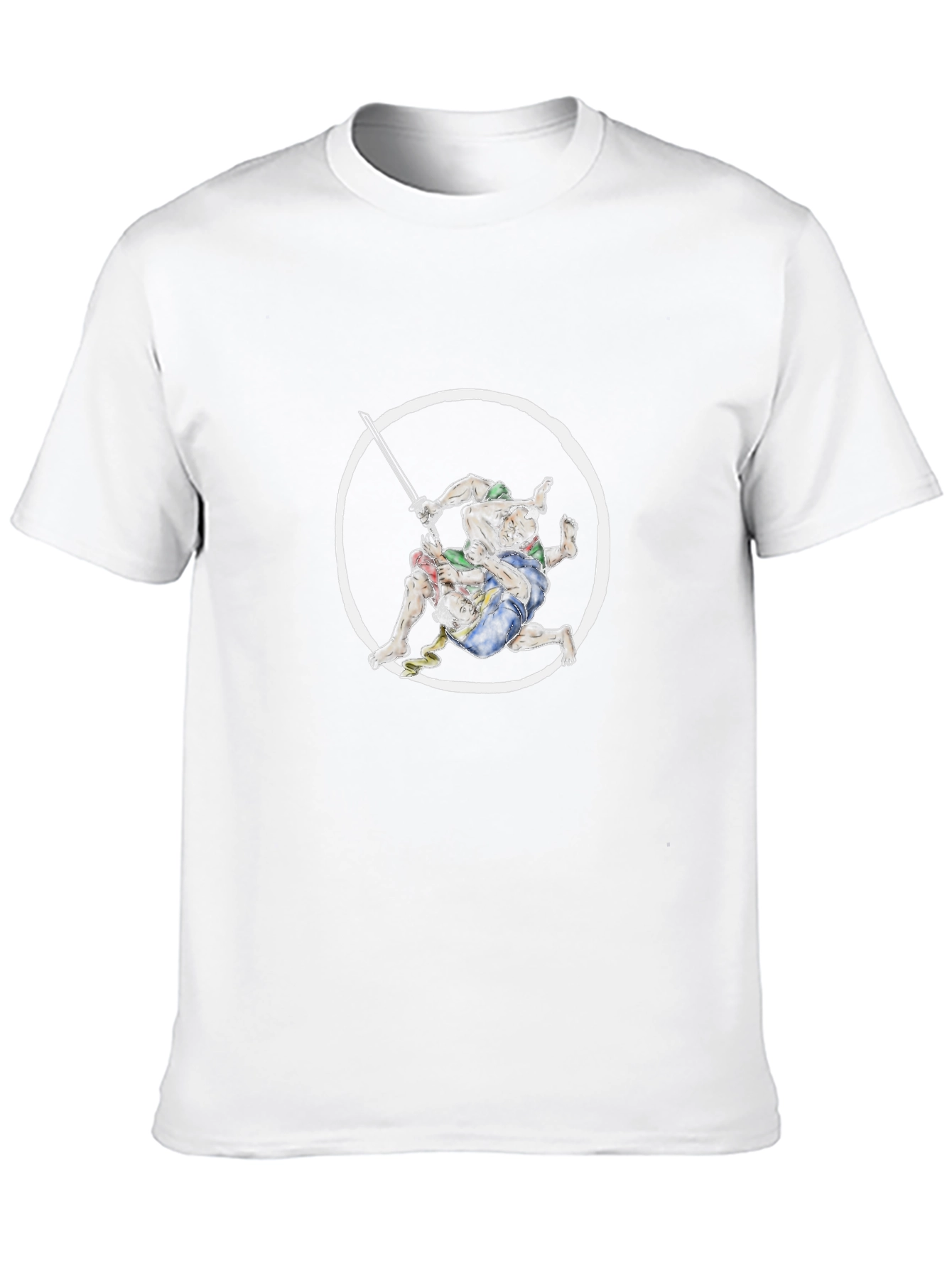 Fighting Samurai T-Shirt - Black