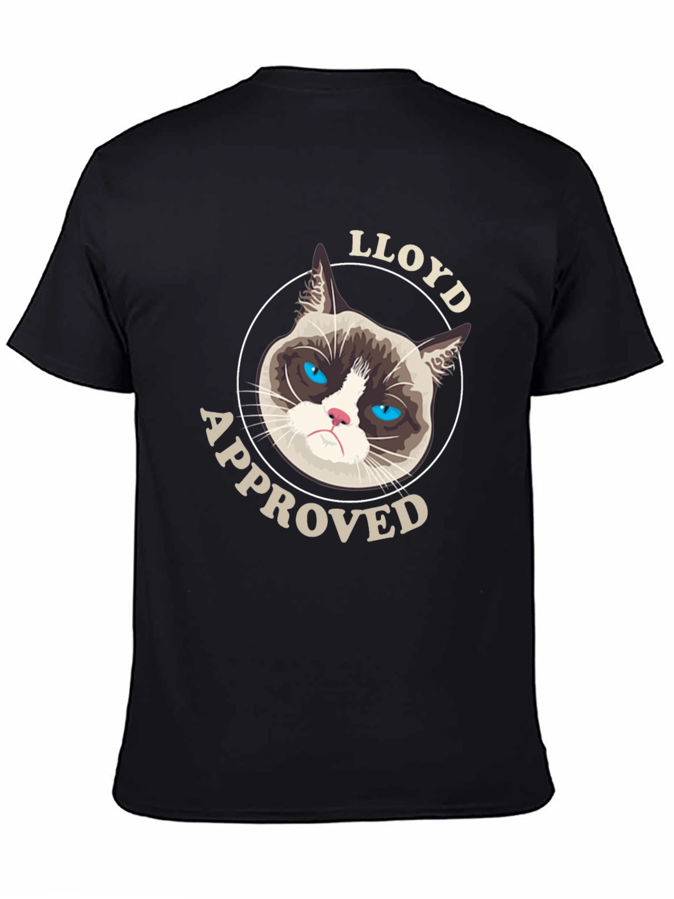 Grumpy Cat Lloyd Approved Black T-Shirt