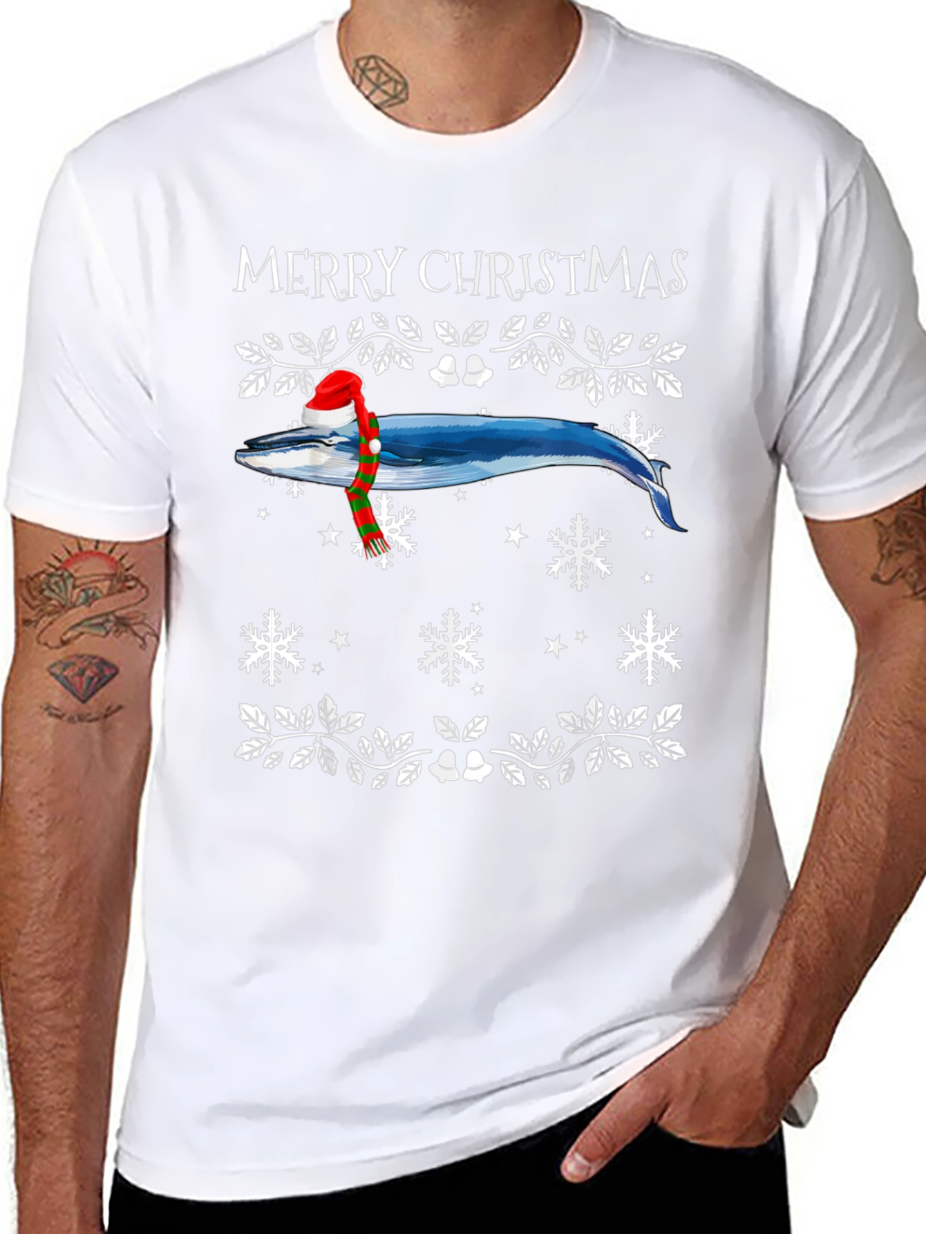 Merry Christmas Whale T-Shirt