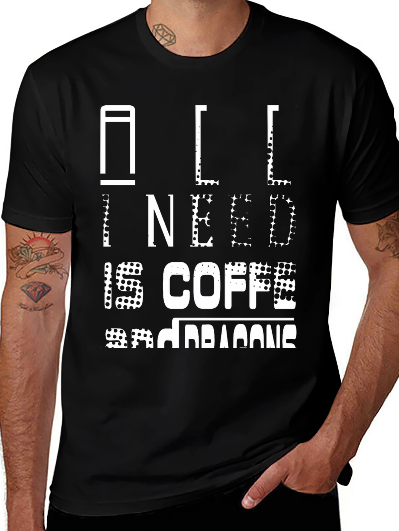 Coffee and Dragons Graphic Tee