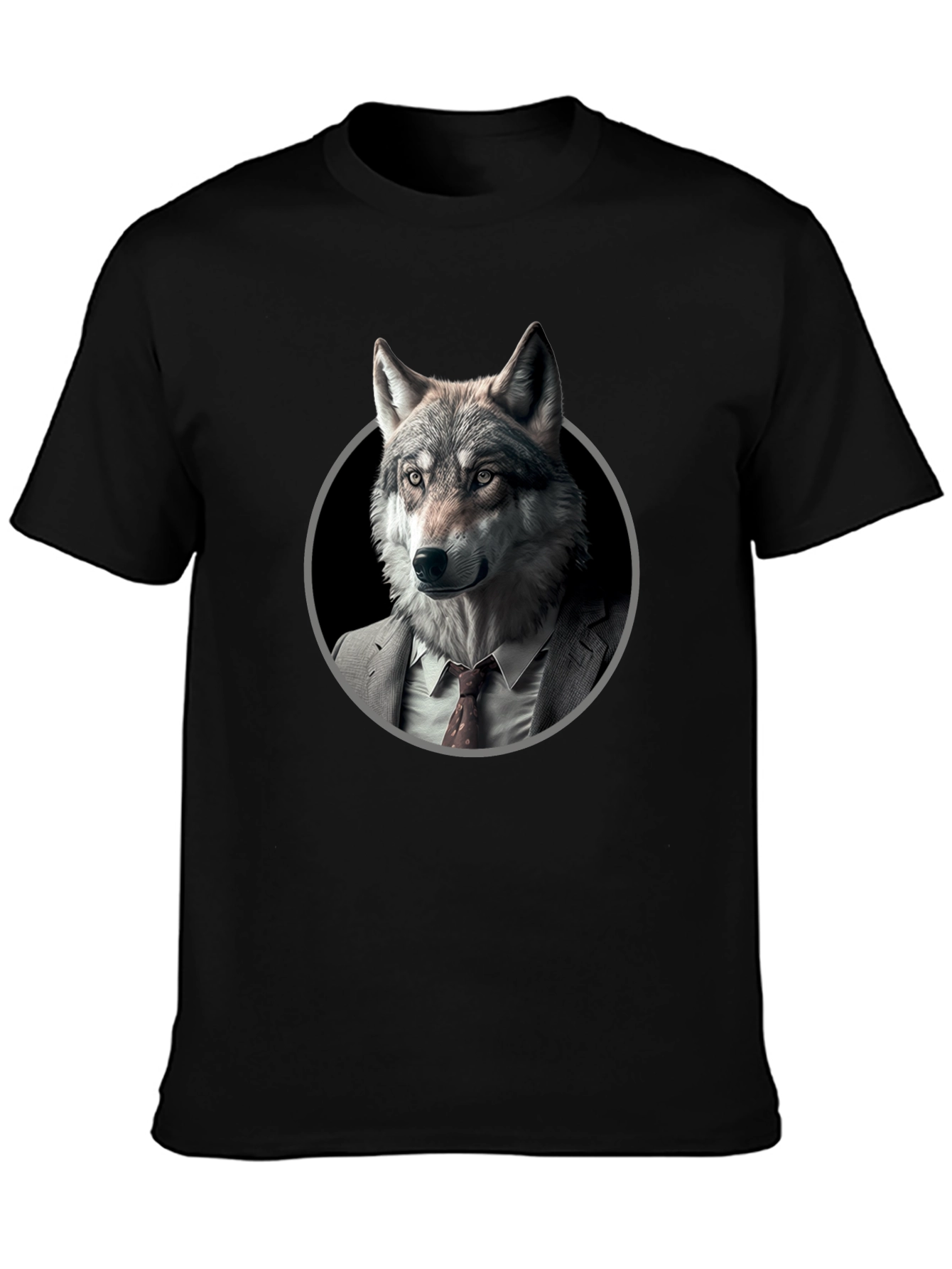 Wolf in Suit Graphic T-Shirt - Mens
