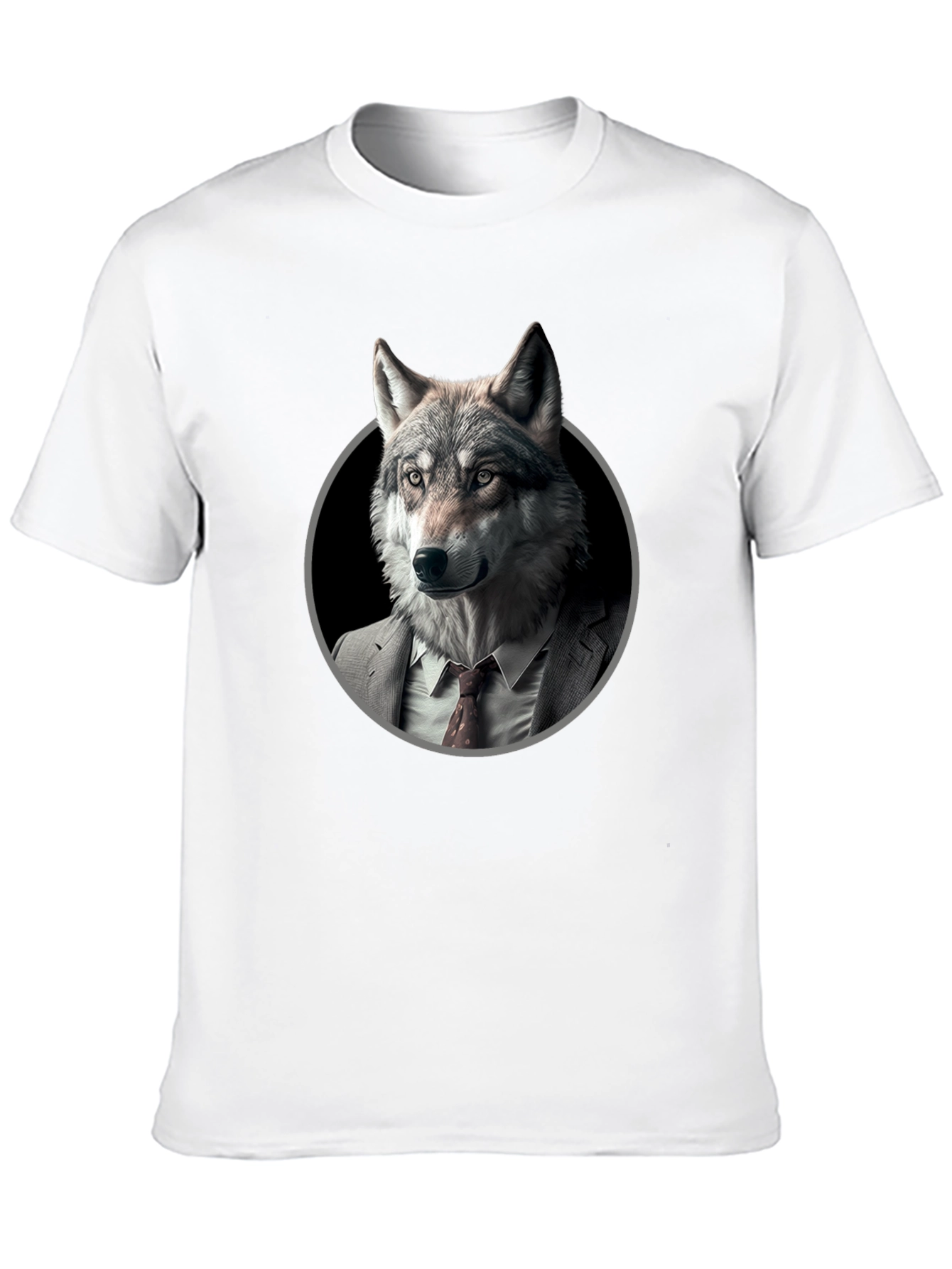 Wolf in Suit Graphic T-Shirt - Mens