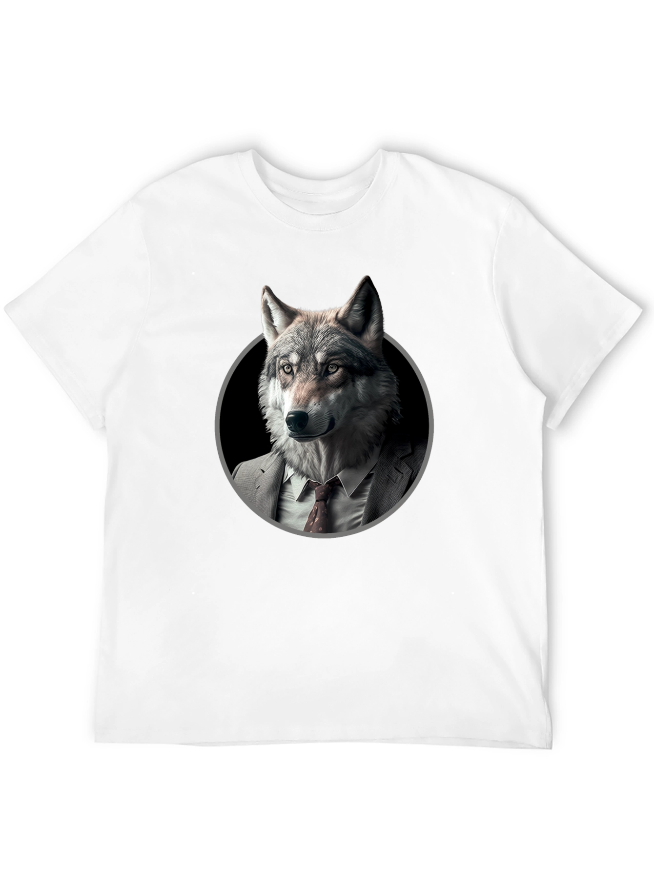 Wolf in Suit Graphic T-Shirt - Mens