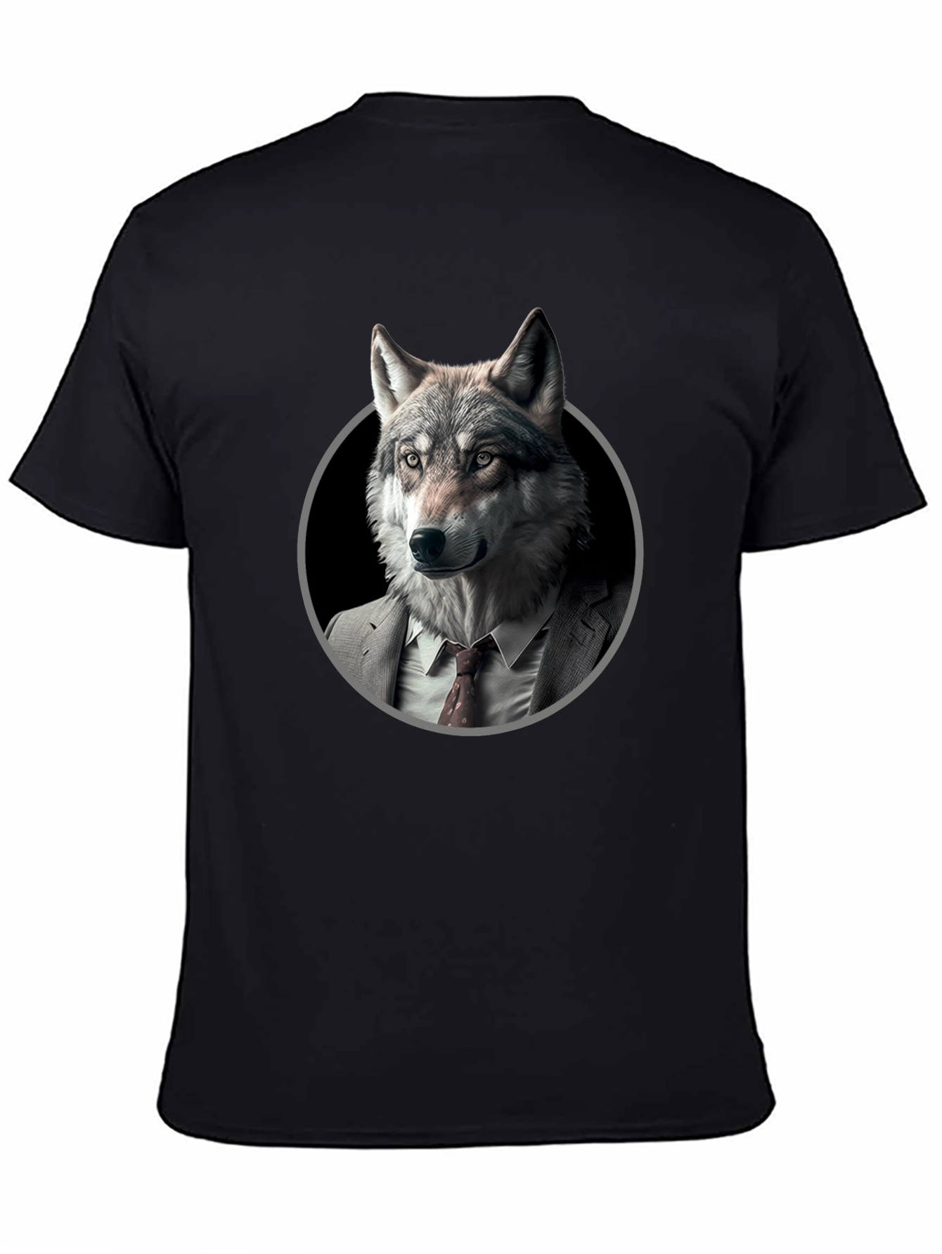 Wolf in Suit Graphic T-Shirt - Mens