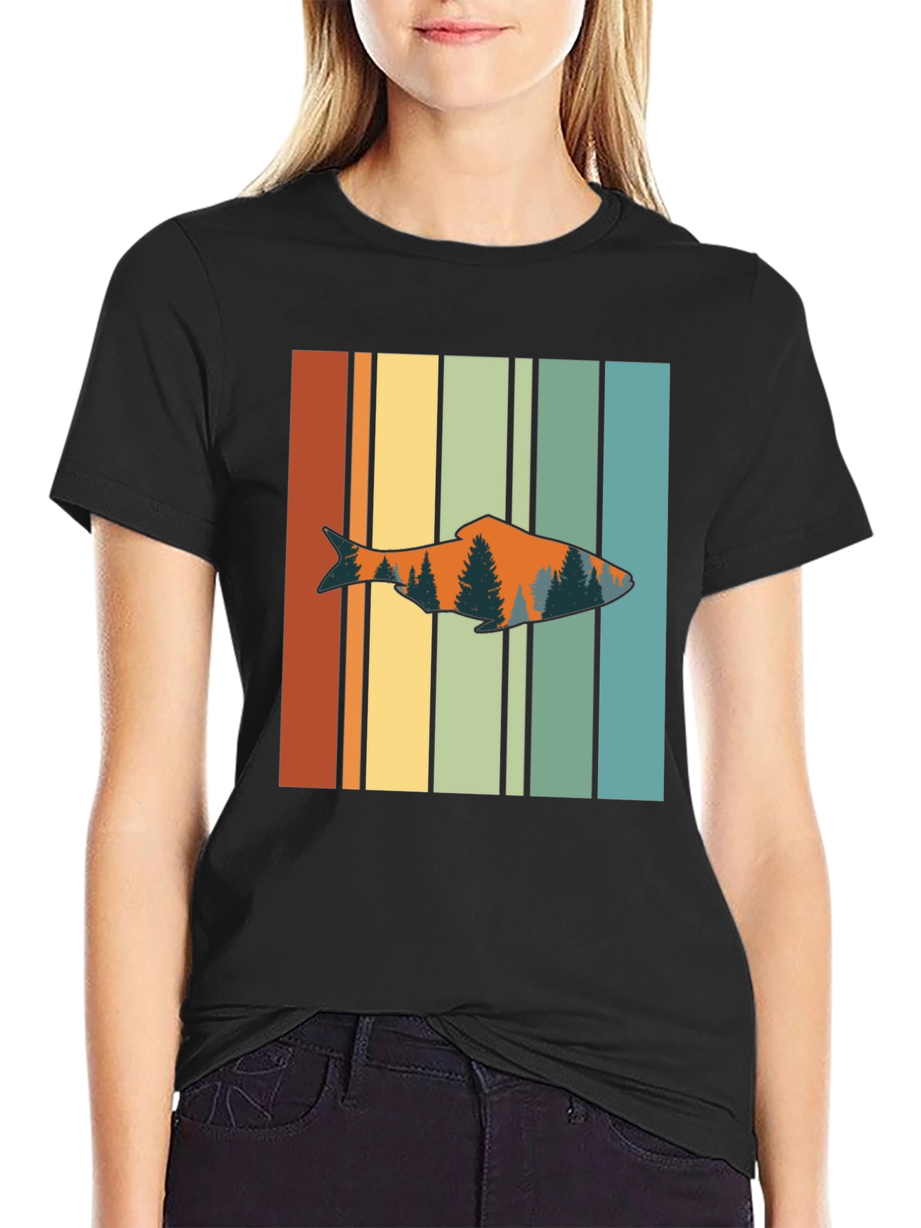 Retro Fish Graphic Tee - Outdoorsman Style