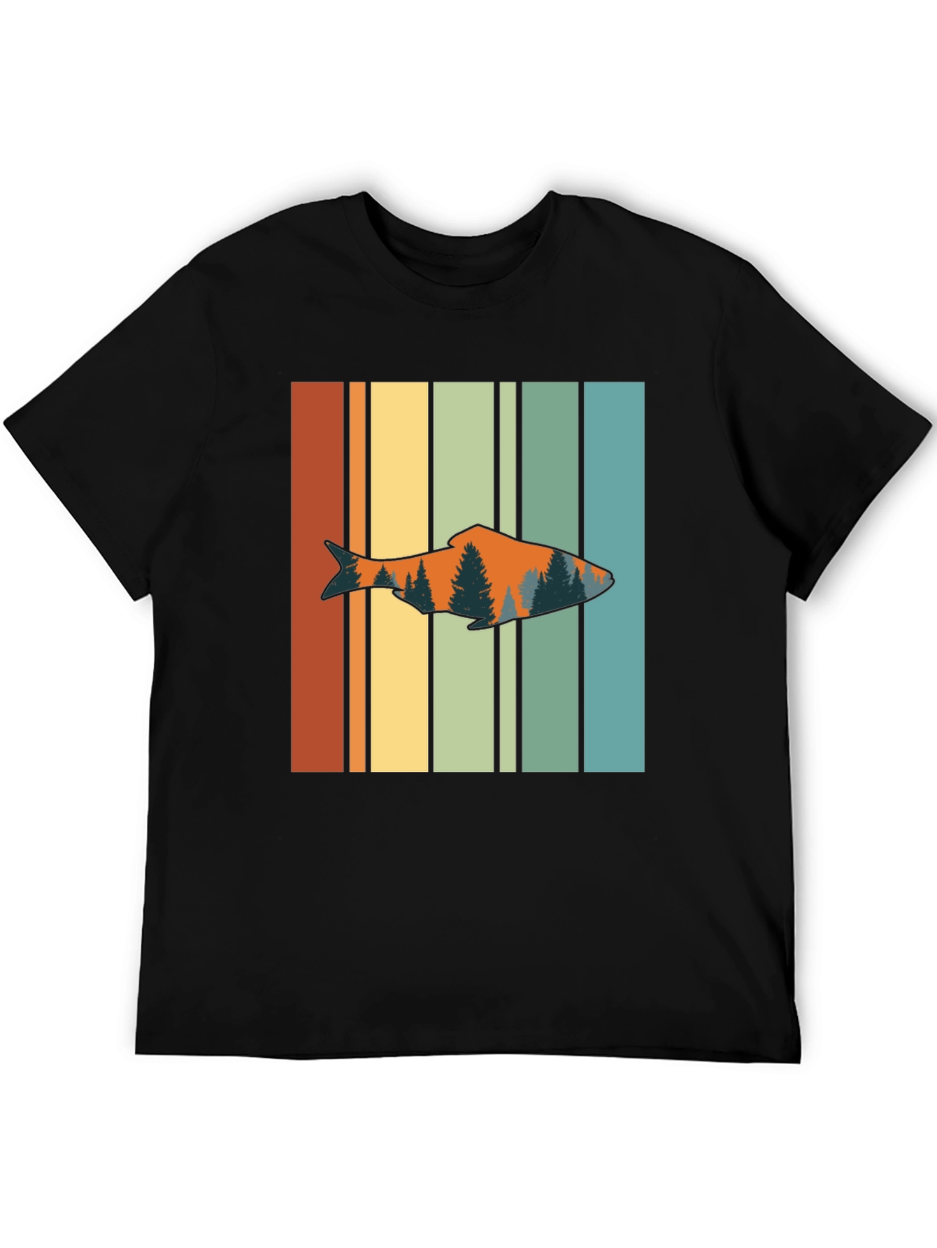 Retro Fish Graphic Tee - Outdoorsman Style