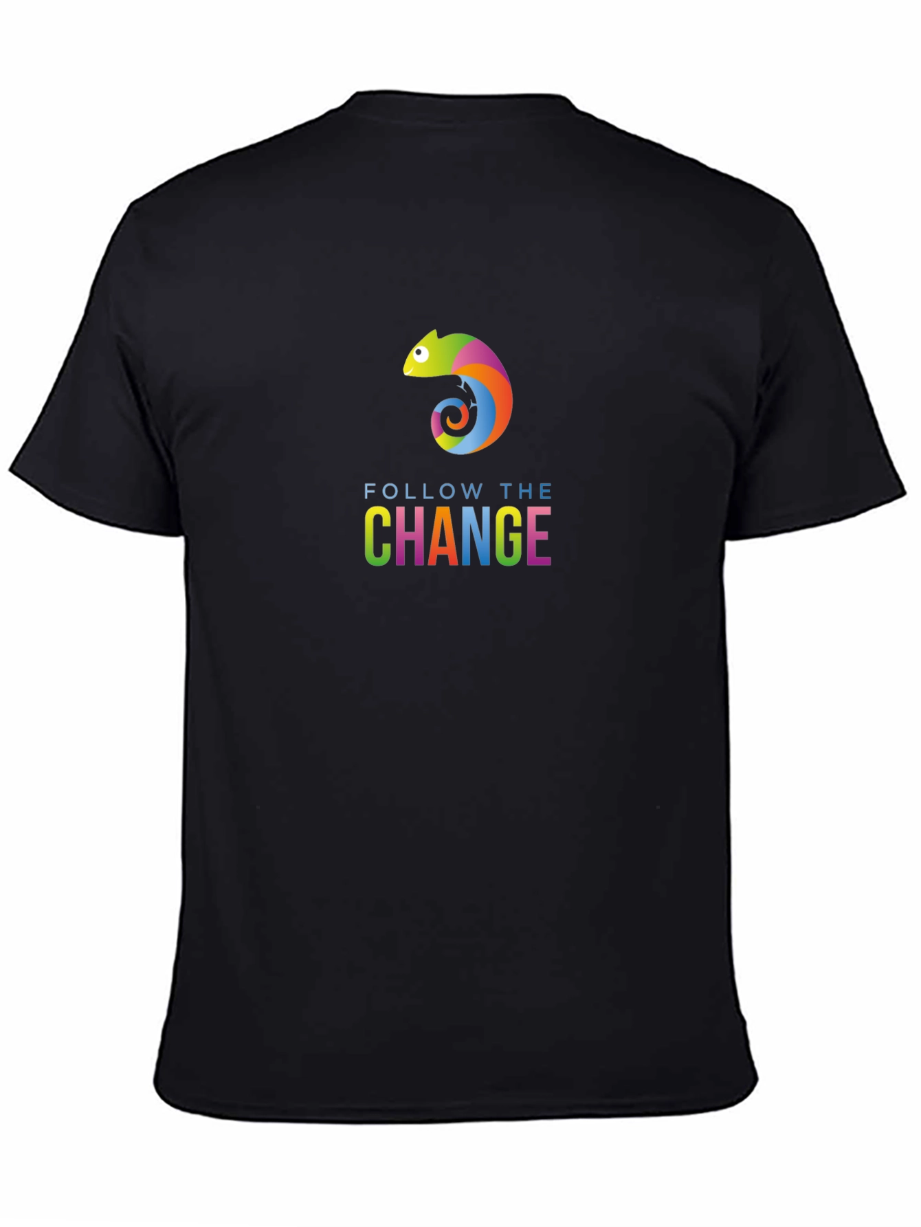 Follow the Change Chameleon Black T-Shirt