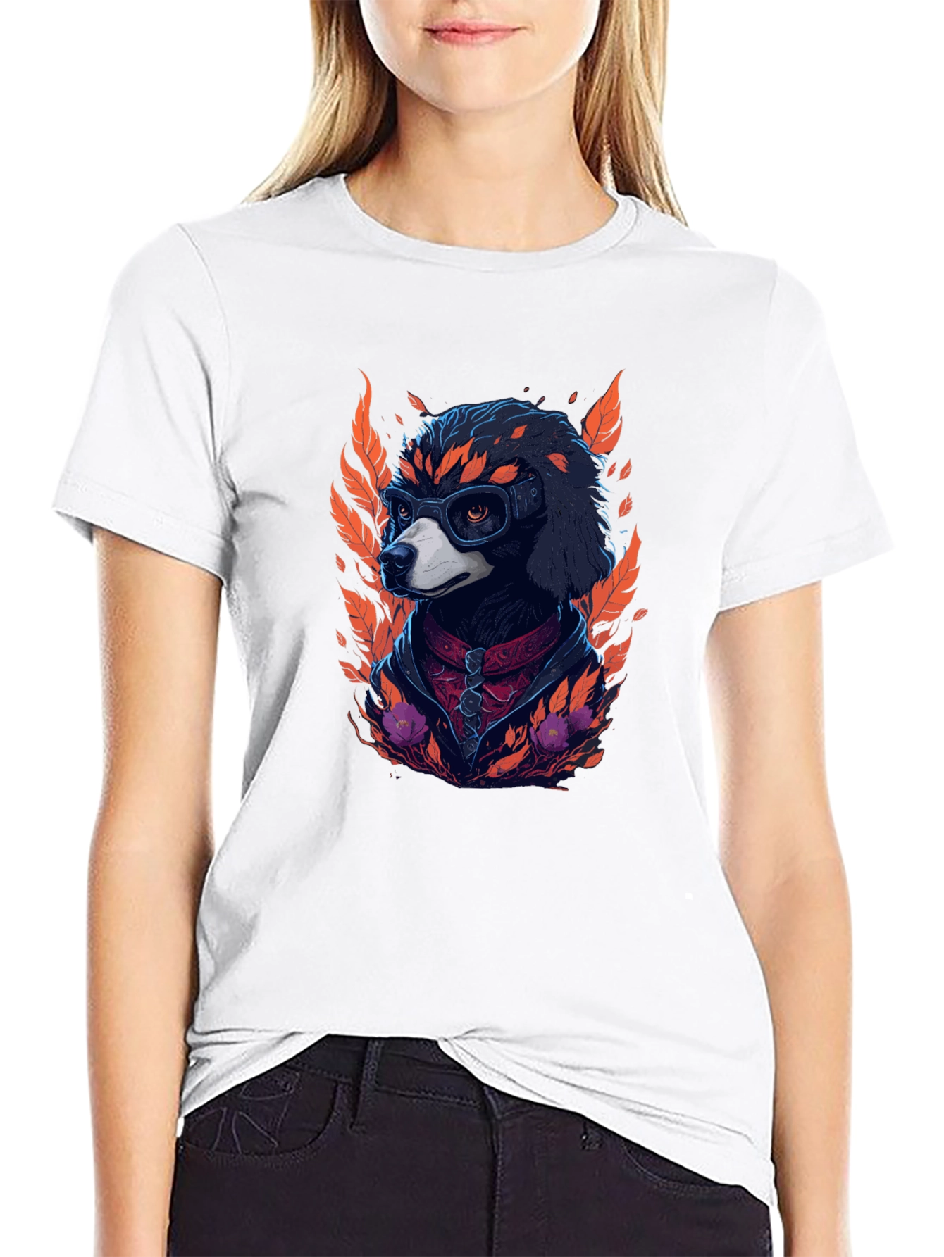 Cool Dog Graphic Tee - Unisex Black T-Shirt