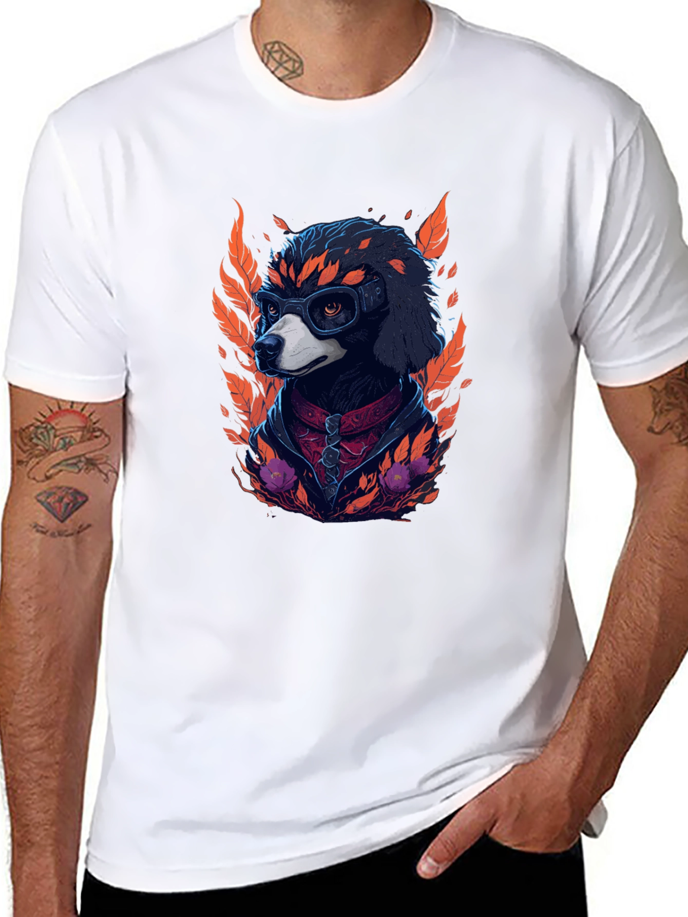 Cool Dog Graphic Tee - Unisex Black T-Shirt