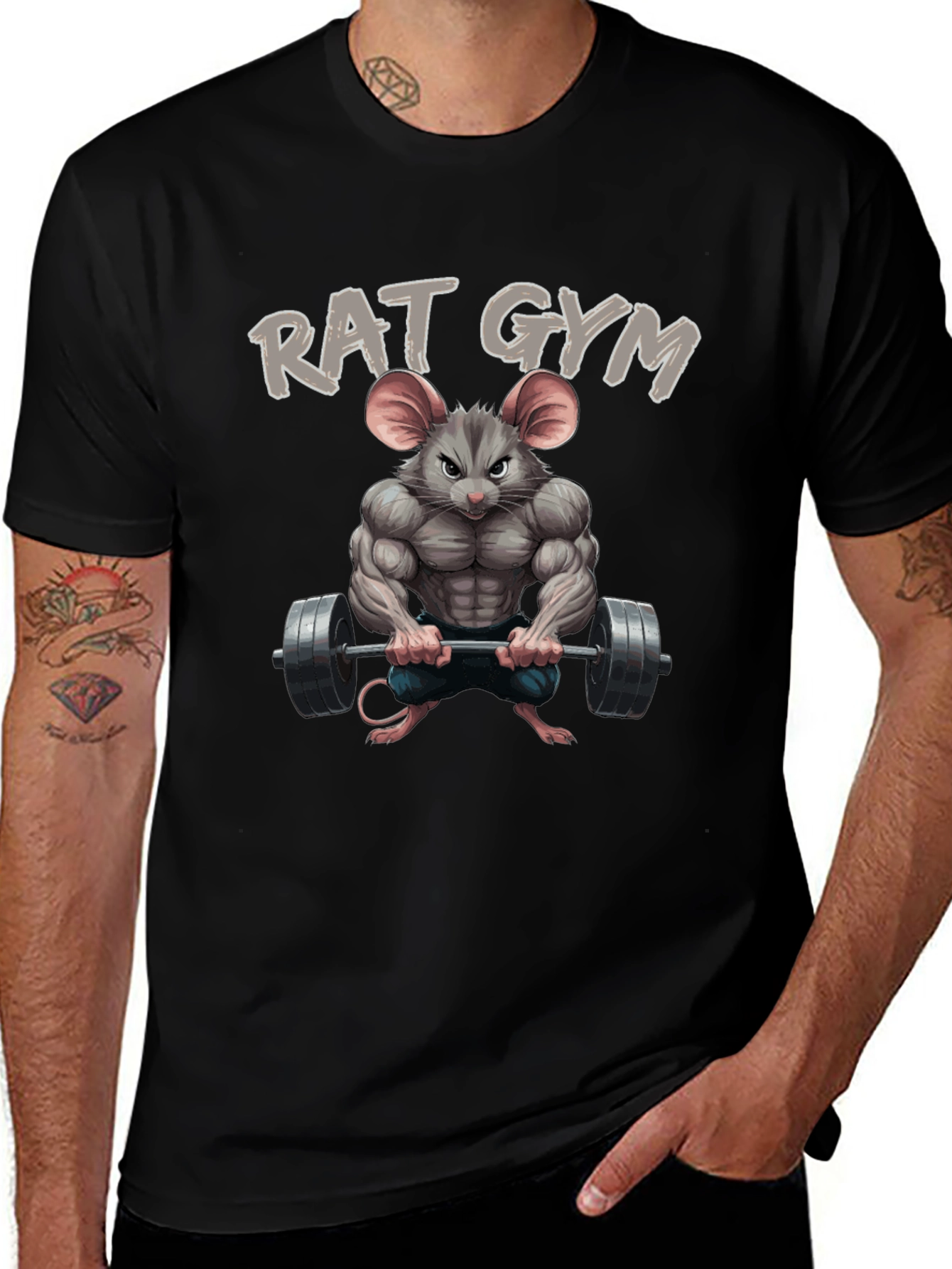 Rat Gym T-Shirt - Funny Workout Apparel