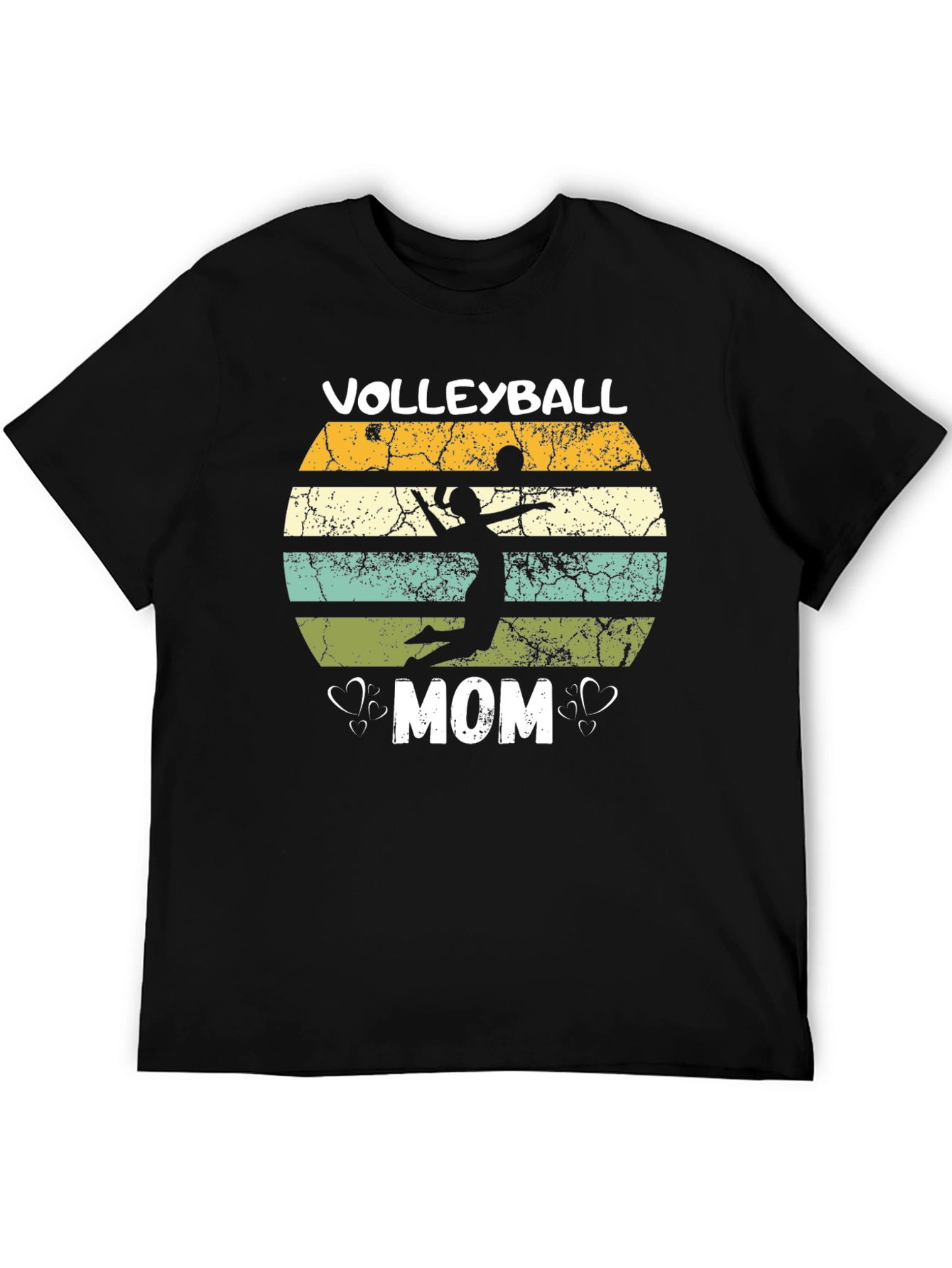 Volleyball Mom Graphic Tee - Black