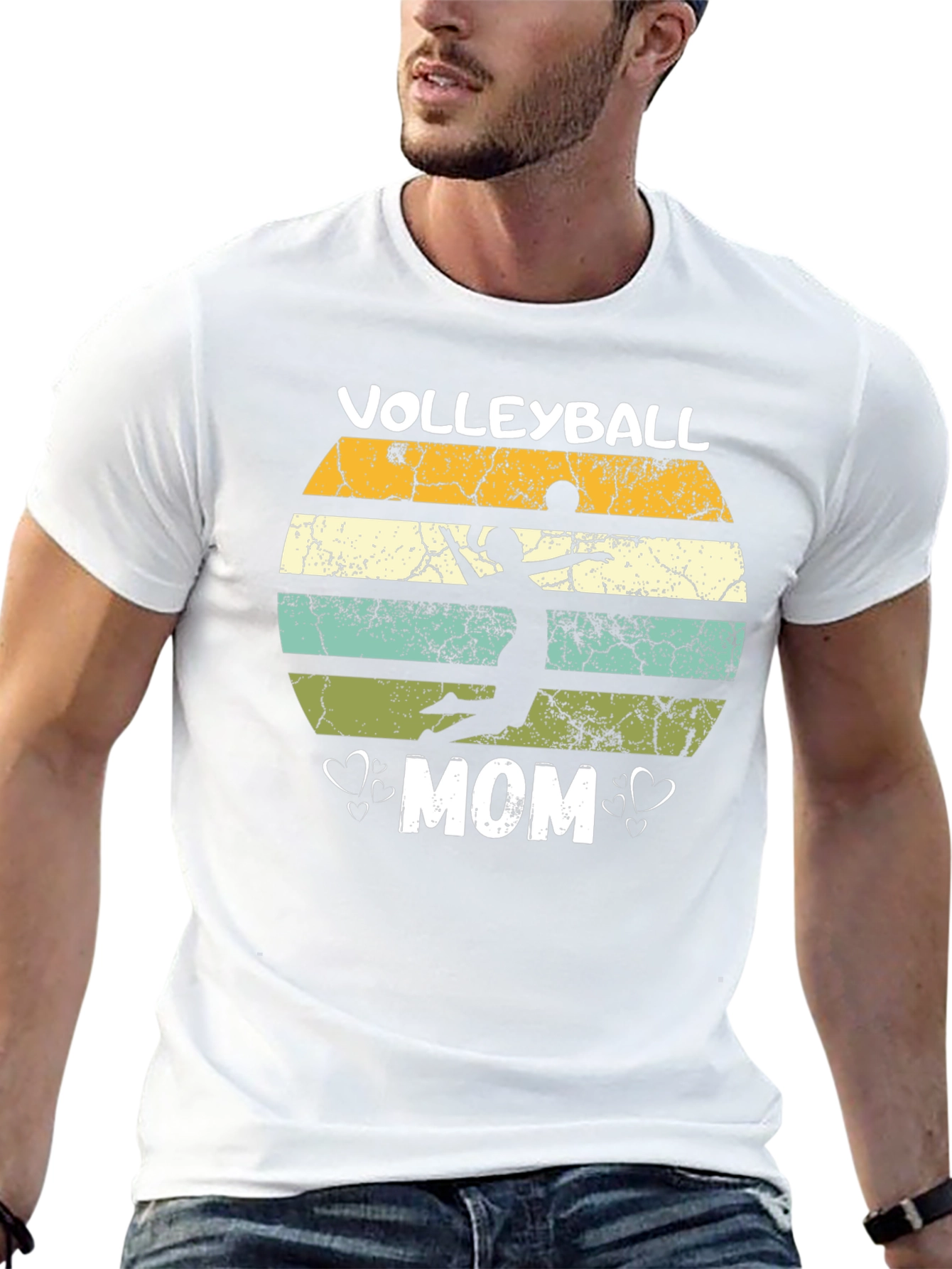 Volleyball Mom Graphic Tee - Black