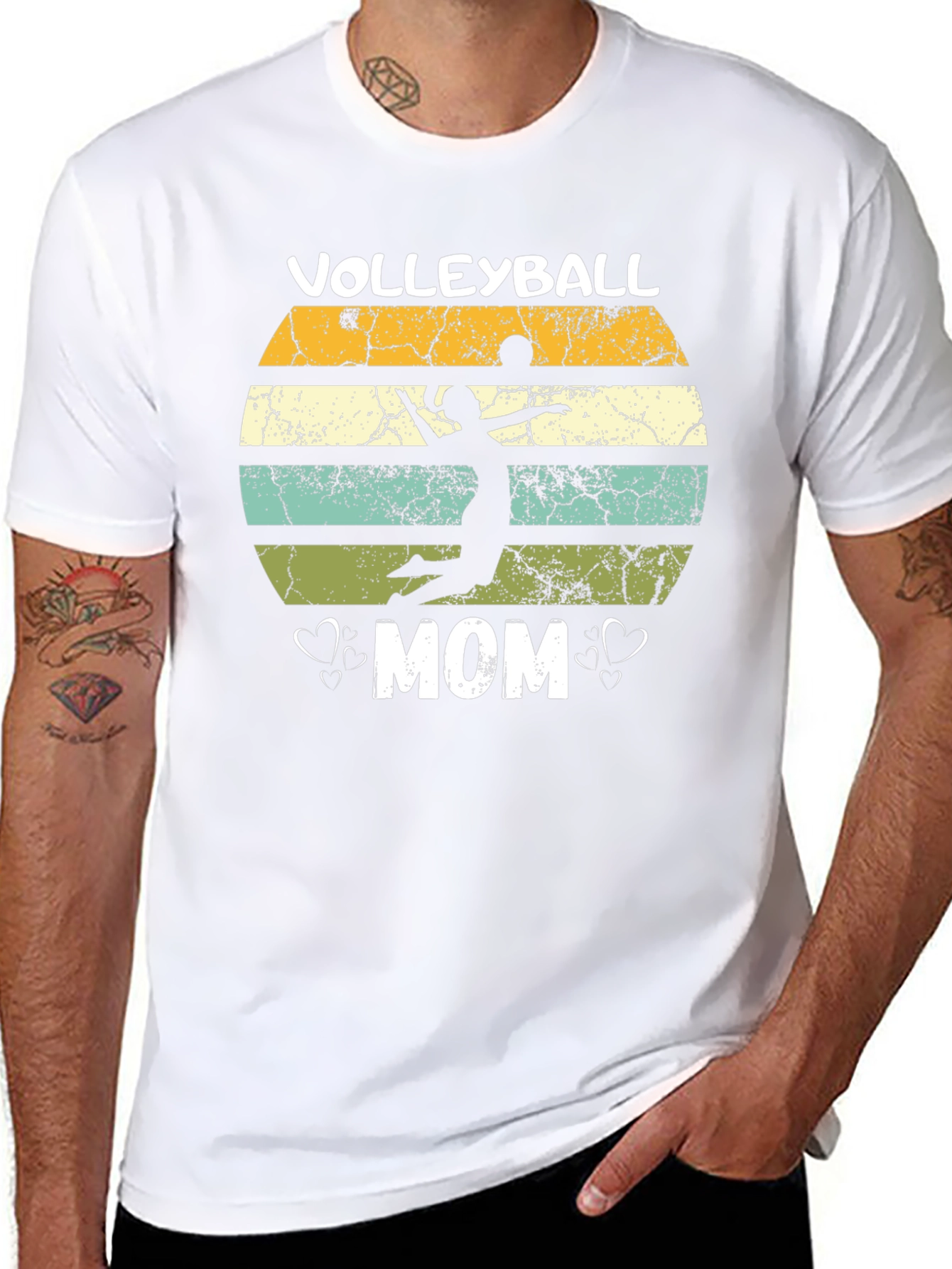 Volleyball Mom Graphic Tee - Black