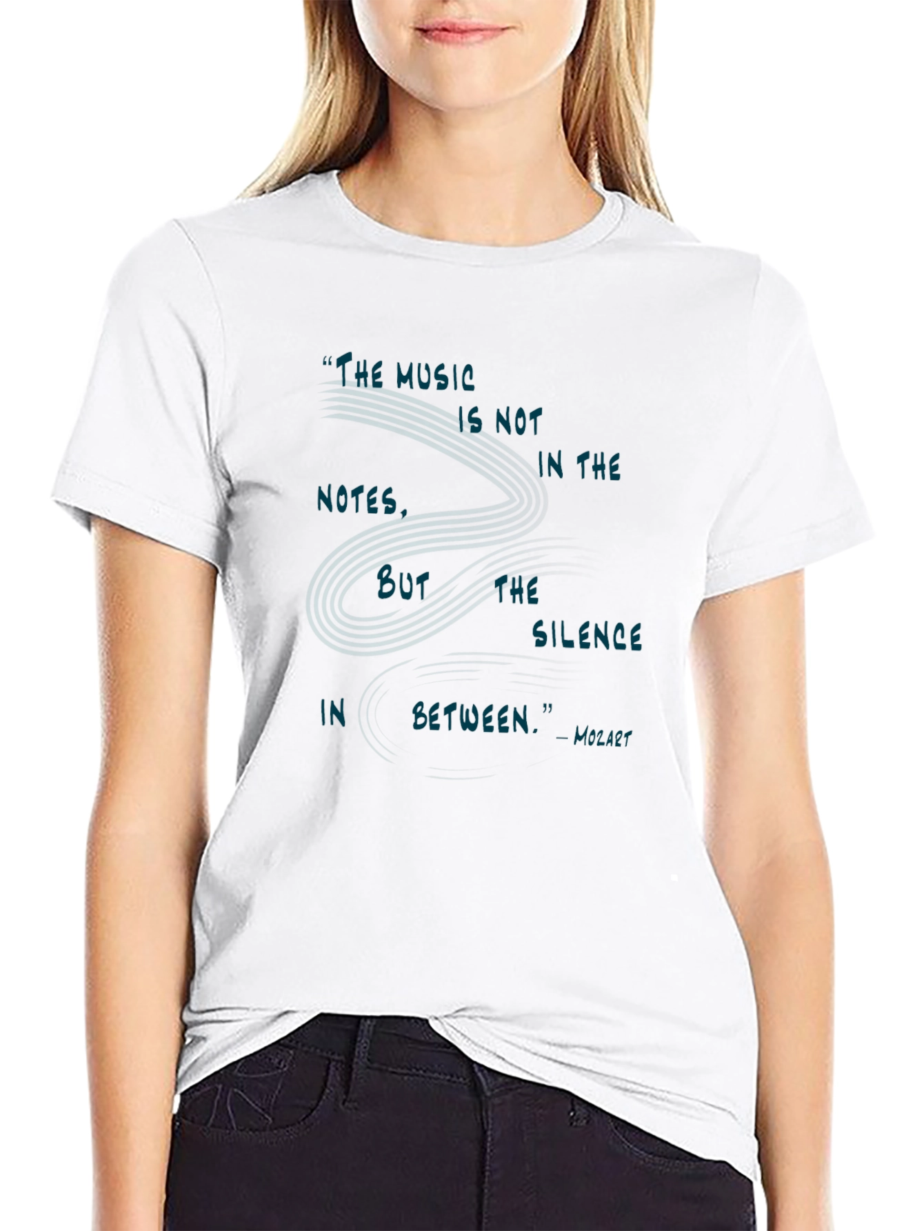 Music Quote T-Shirt - The Silence In Between