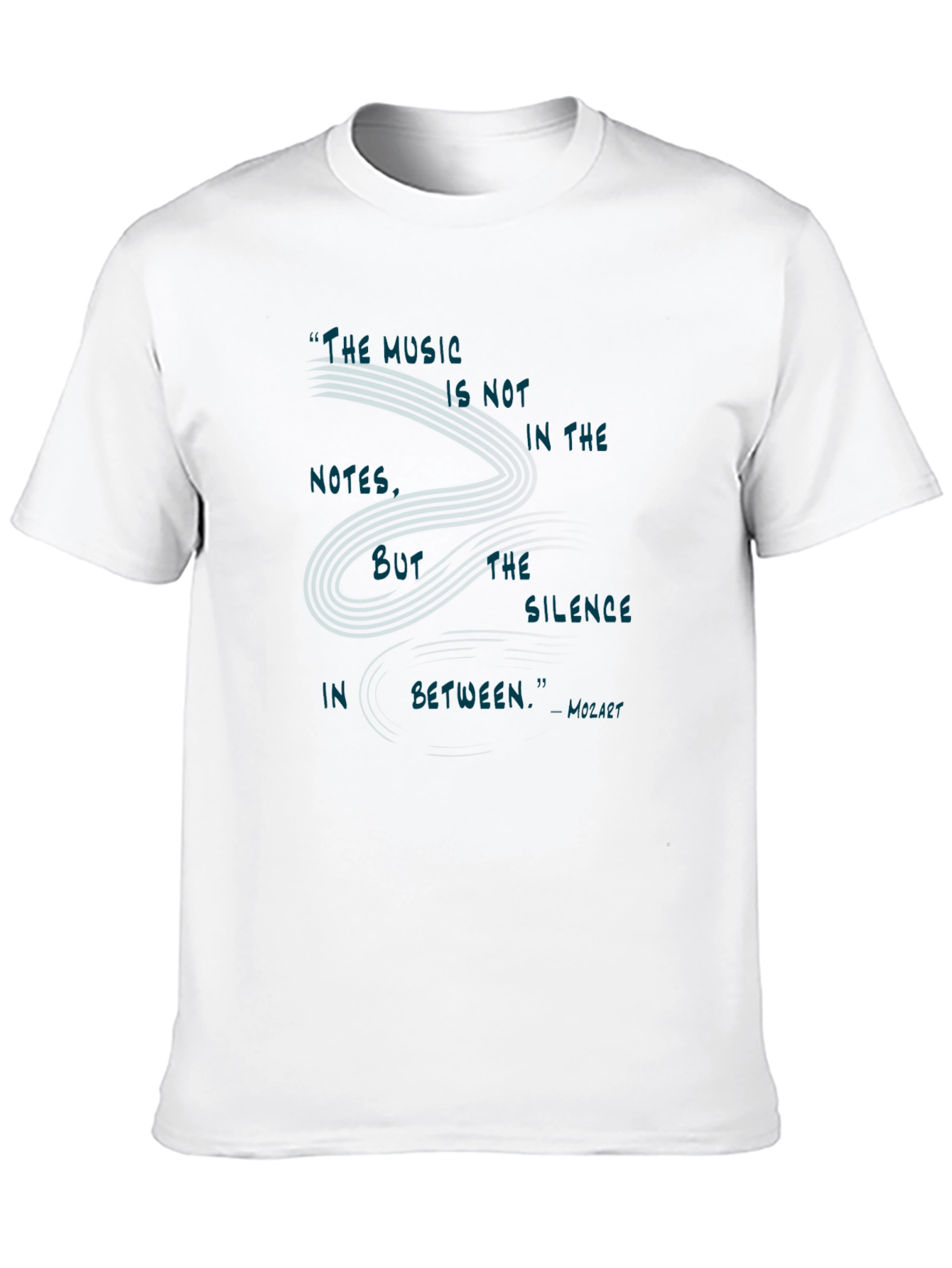 Music Quote T-Shirt - The Silence In Between