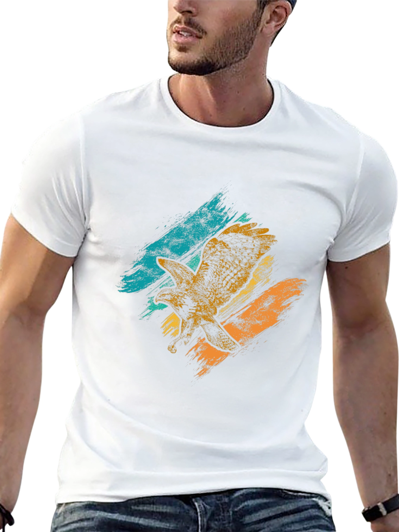 Eagle Graphic Tee - Bold Graphic Print