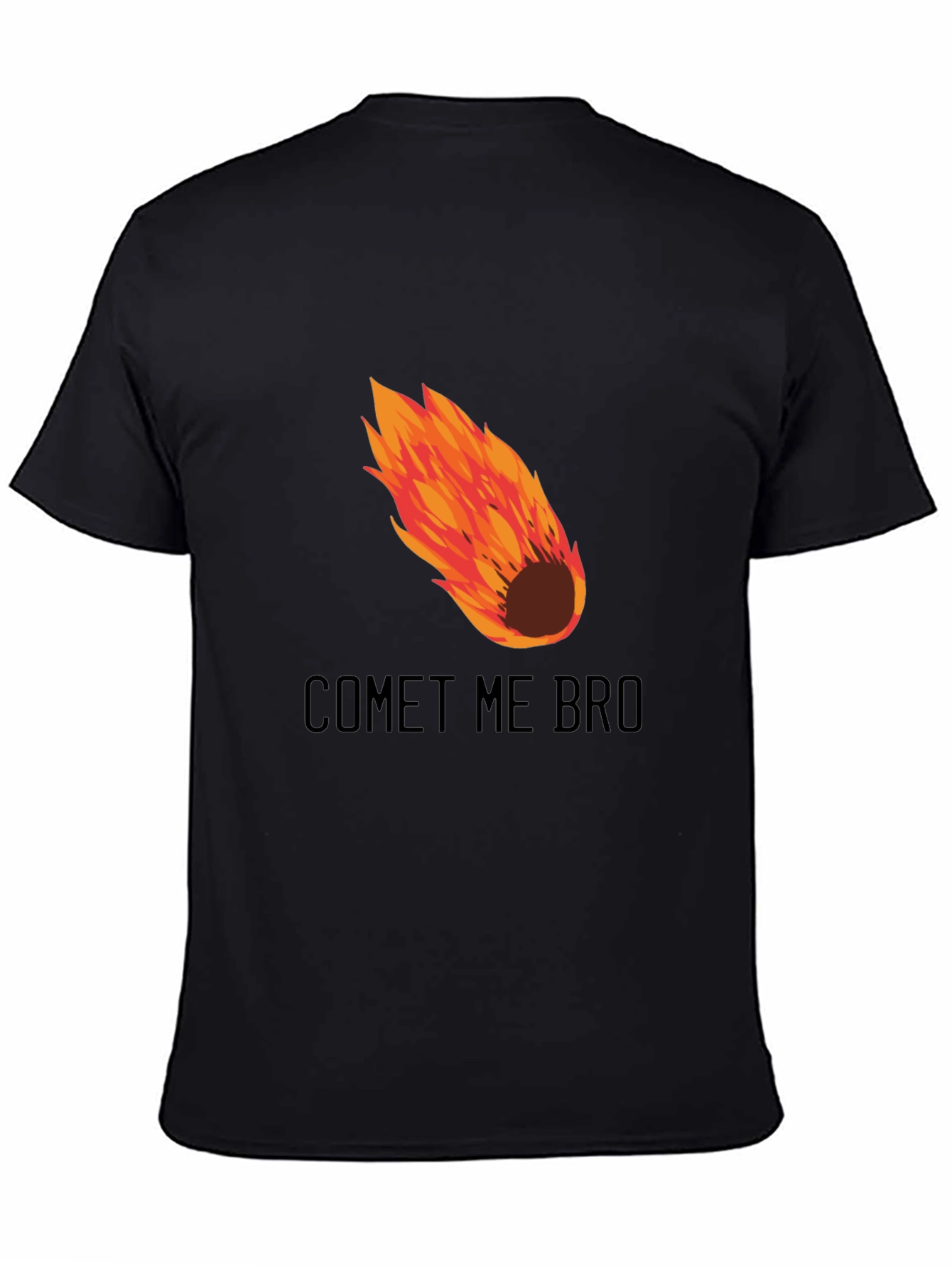 Comet Me Bro Graphic T-Shirt - Mens Black Tee