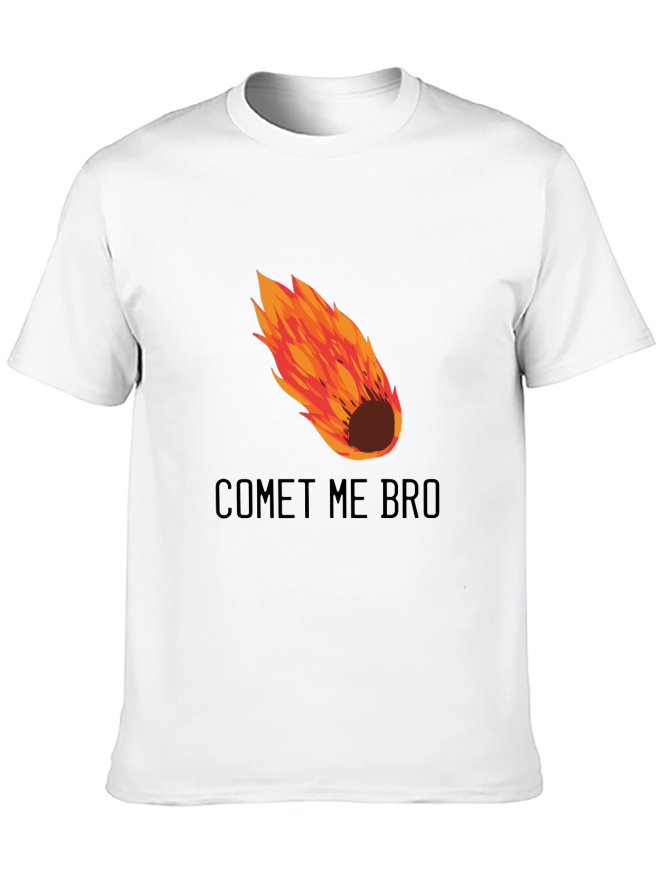 Comet Me Bro Graphic T-Shirt - Mens Black Tee