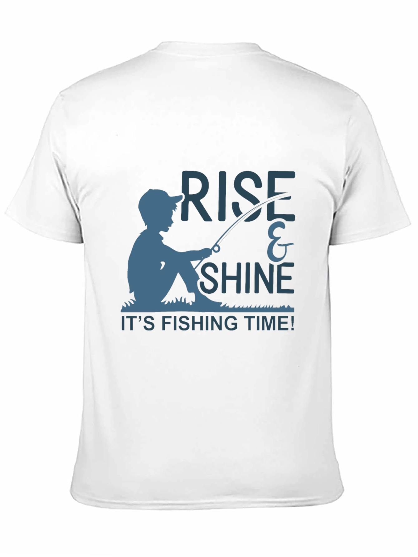 Rise & Shine Fishing Time Black T-Shirt