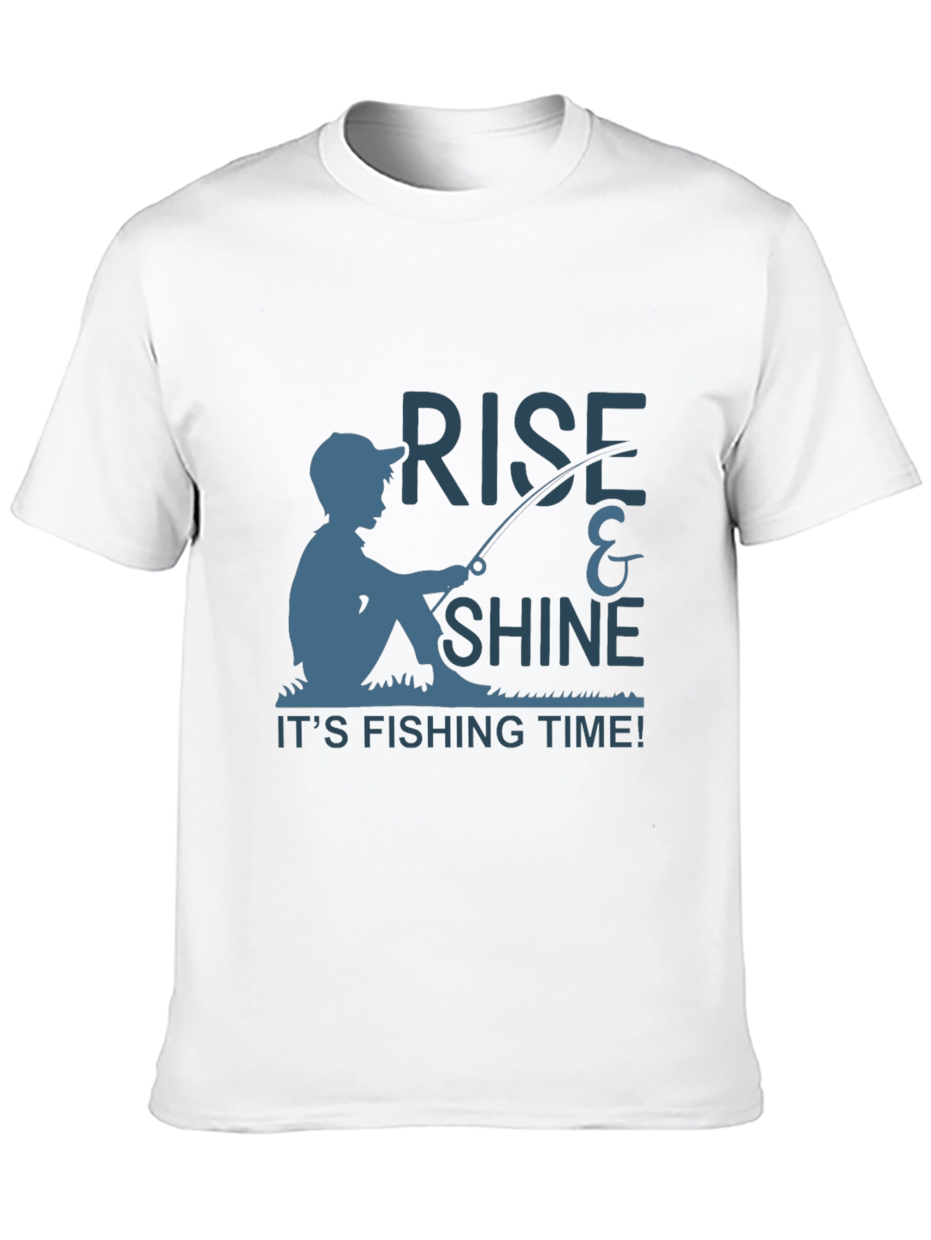 Rise & Shine Fishing Time Black T-Shirt
