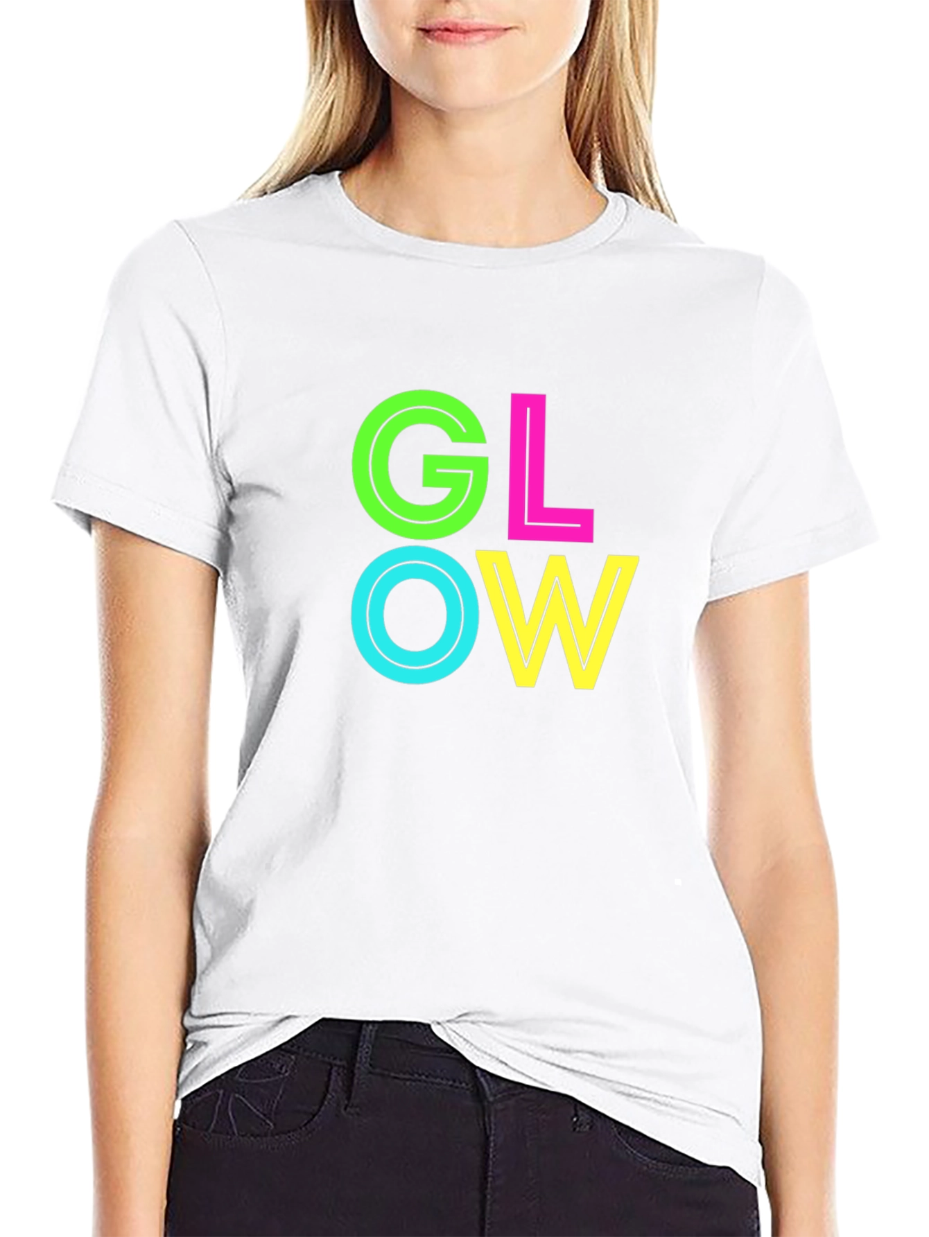 Glow Graphic Black T-Shirt