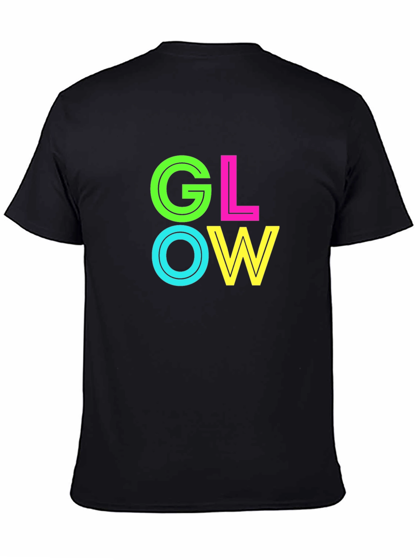 Glow Graphic Black T-Shirt