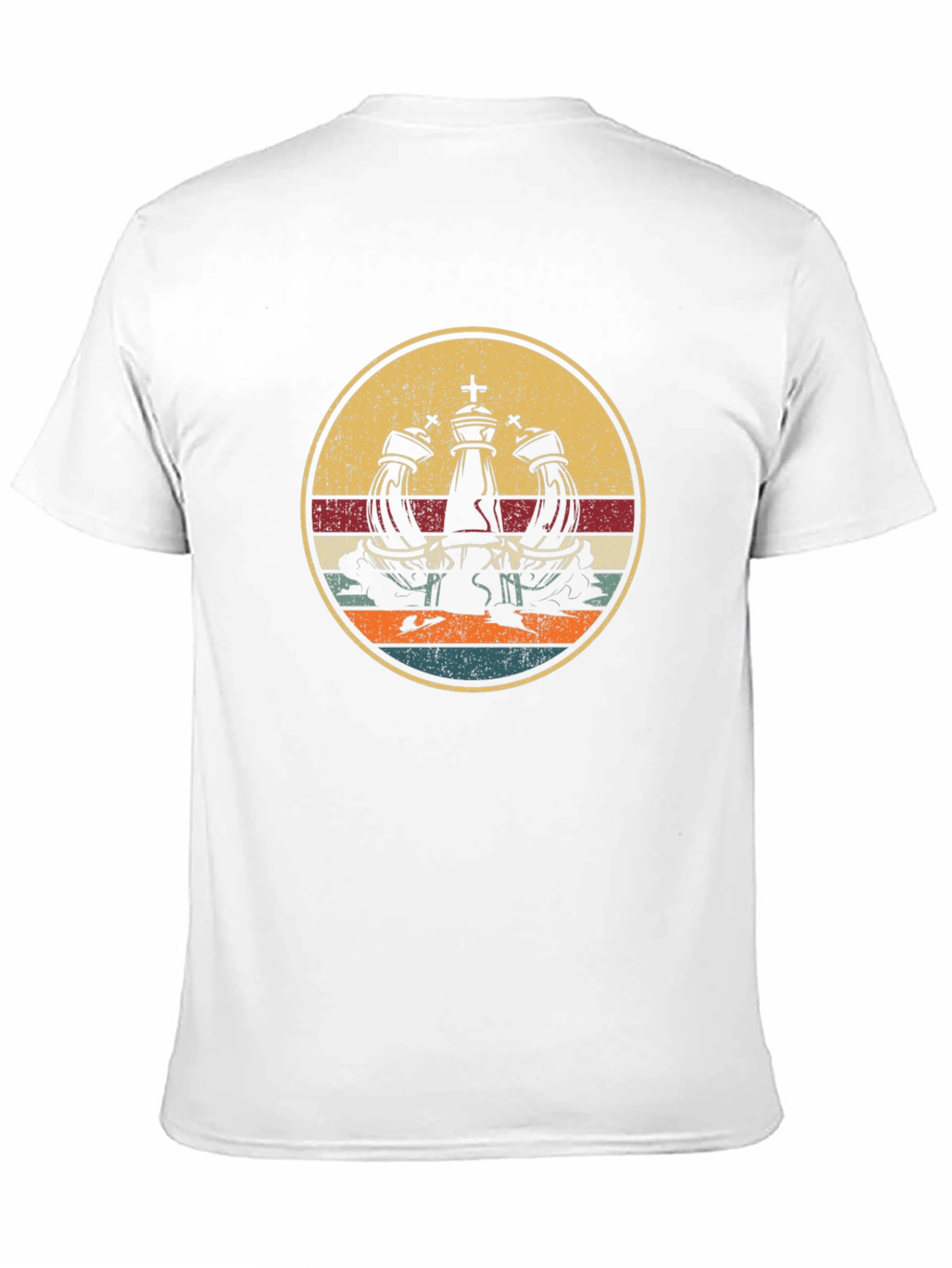 Chess King Retro Style Graphic T-Shirt