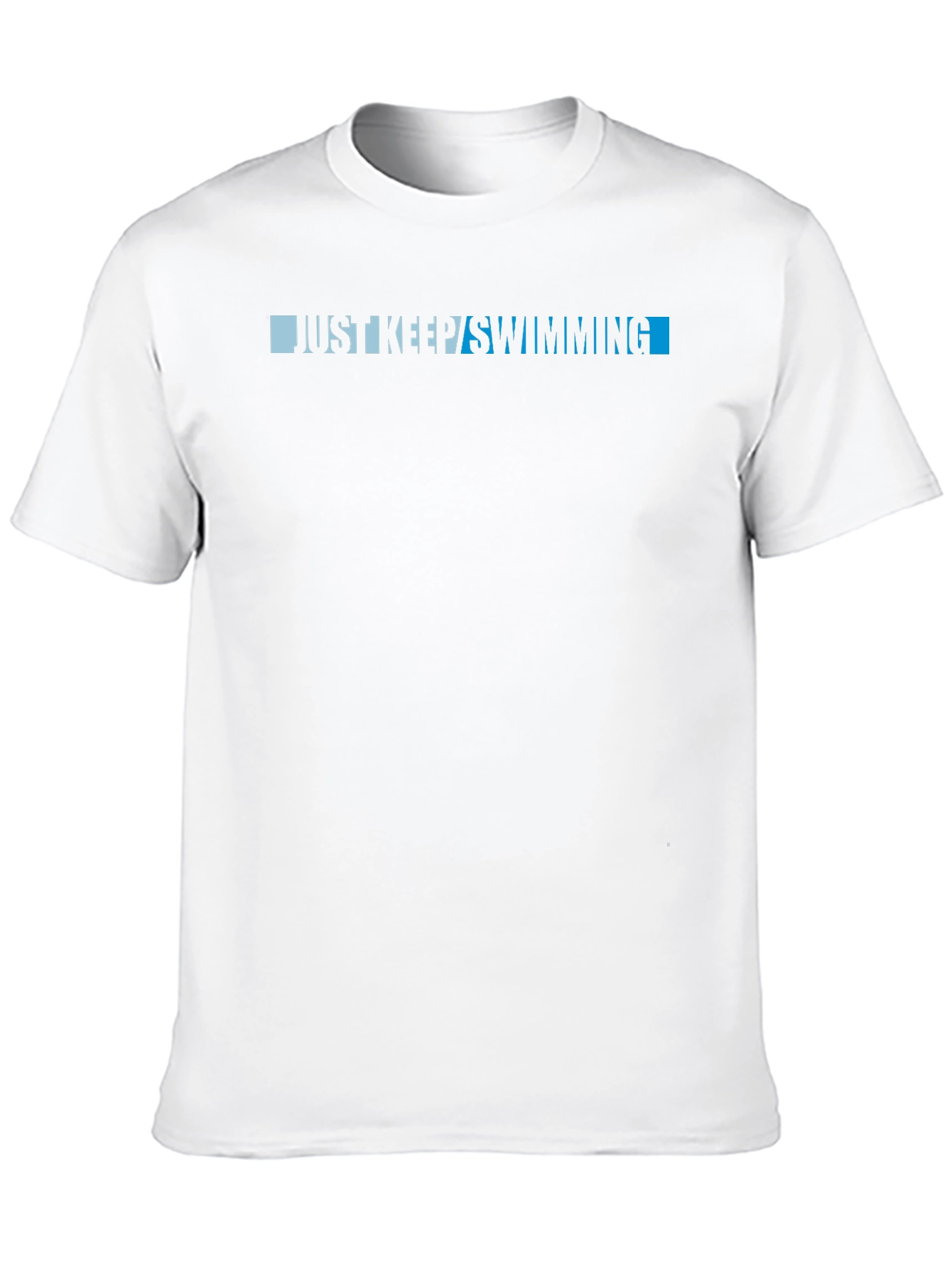 Just Keep Swimming Black Graphic Tee