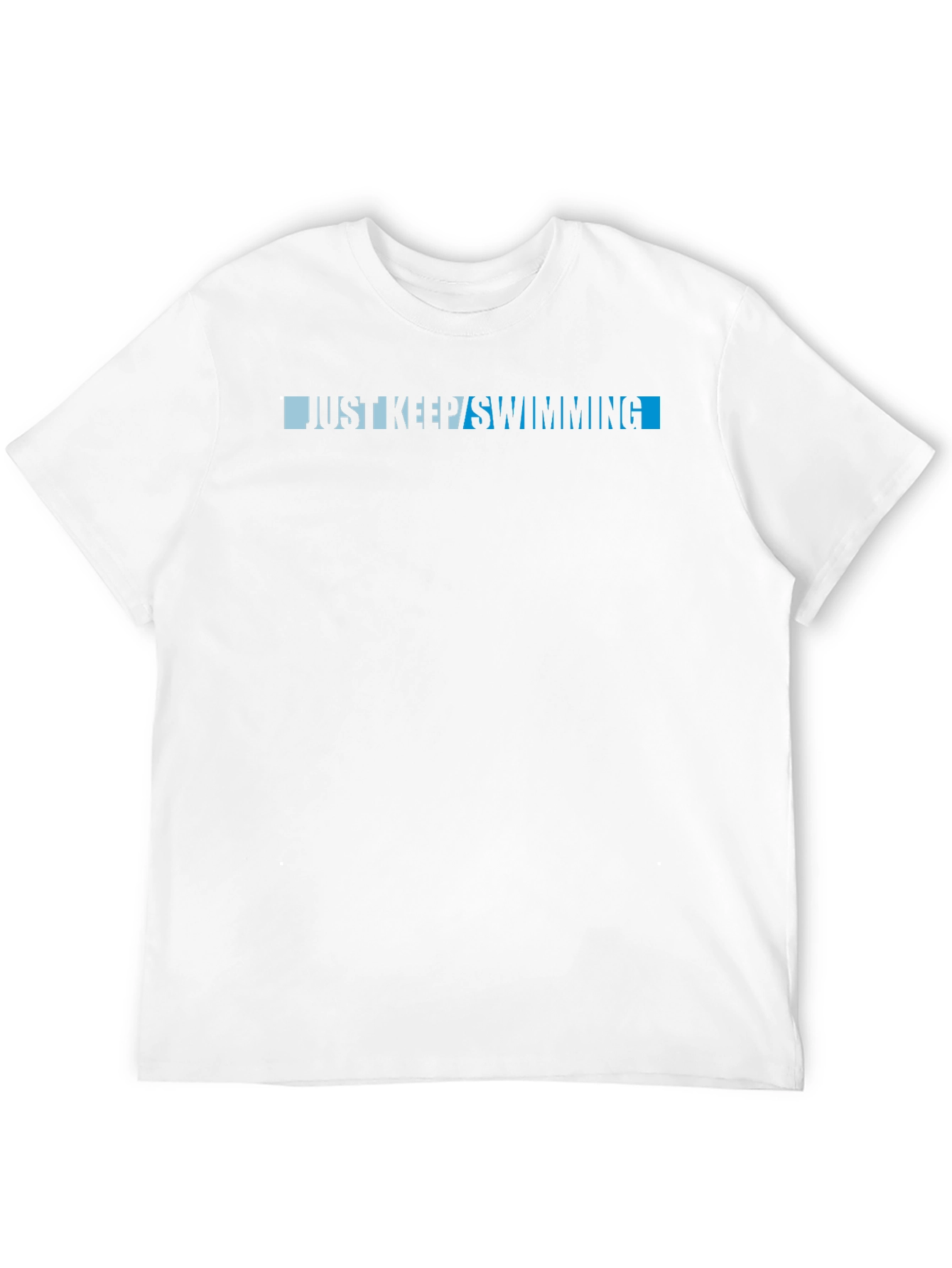 Just Keep Swimming Black Graphic Tee