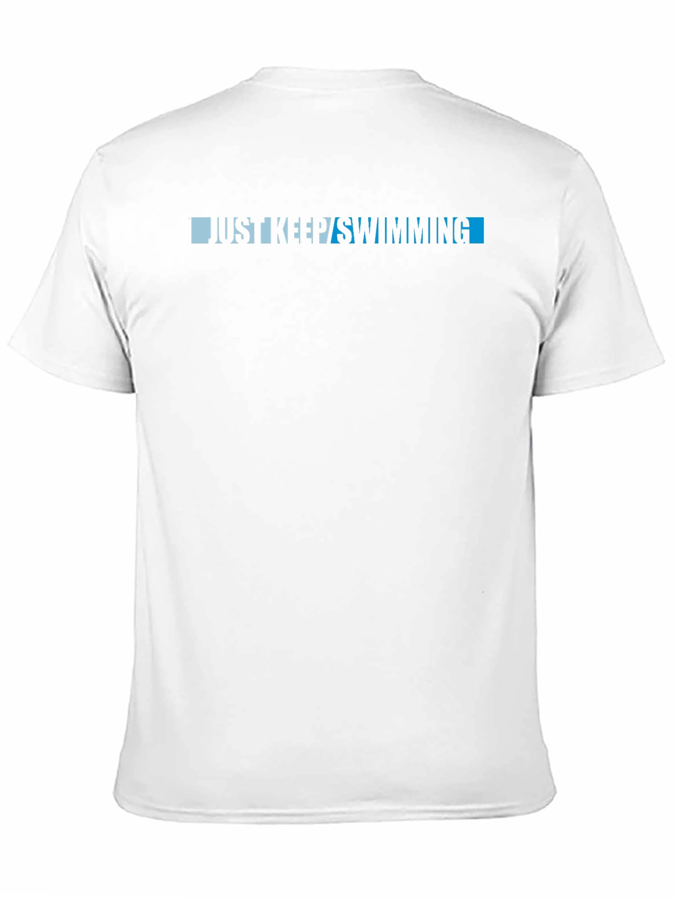 Just Keep Swimming Black Graphic Tee