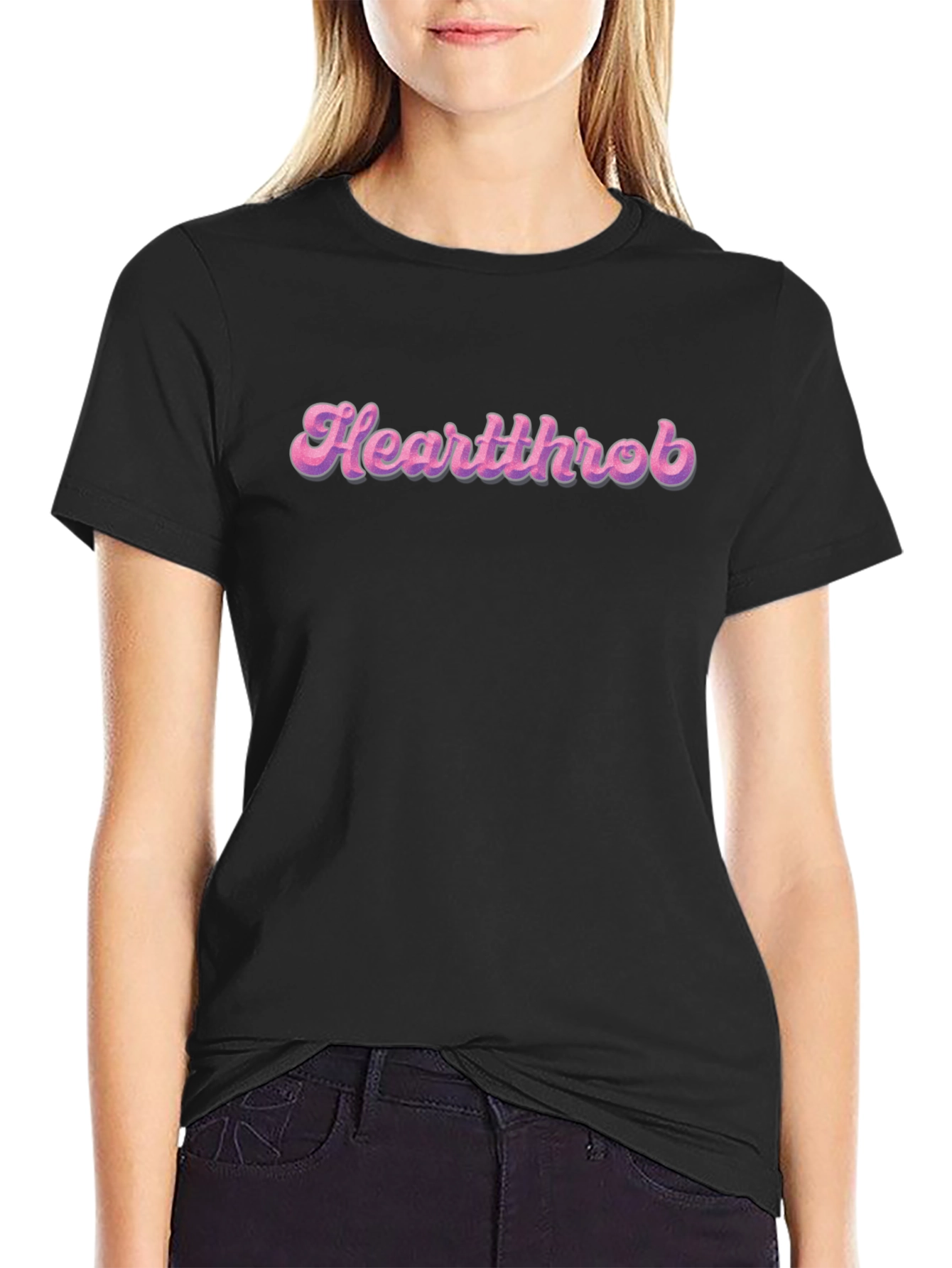 Heartthrob Graphic T-Shirt - Retro Pink