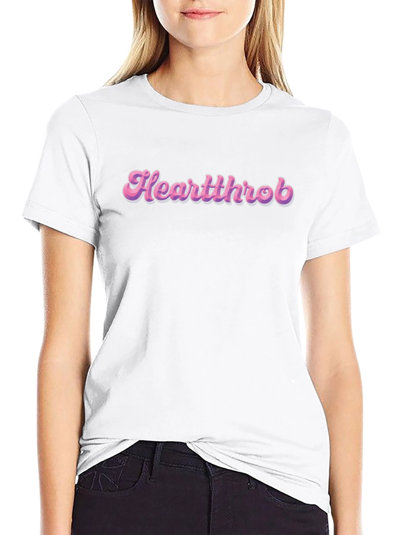 Heartthrob Graphic T-Shirt - Retro Pink