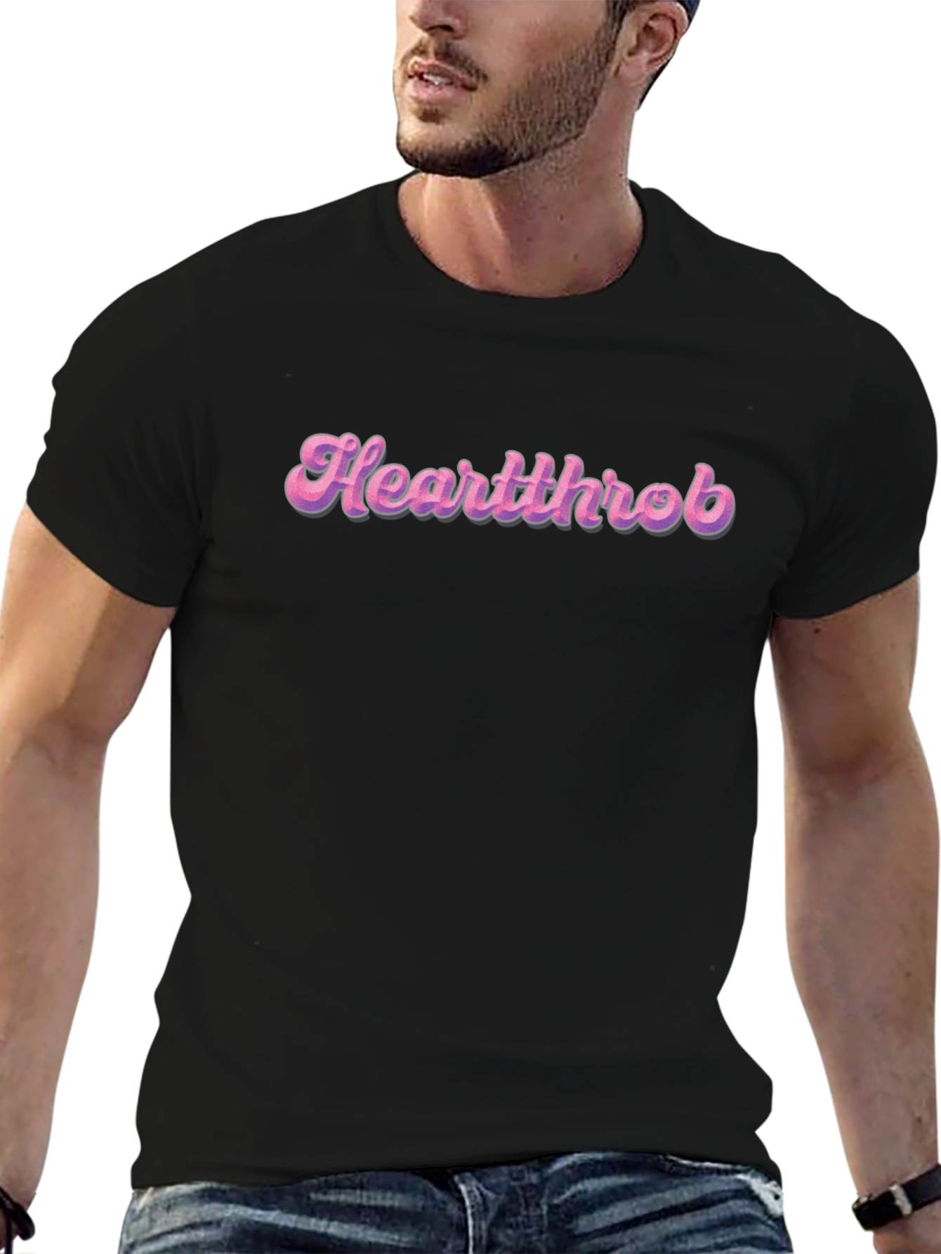 Heartthrob Graphic T-Shirt - Retro Pink