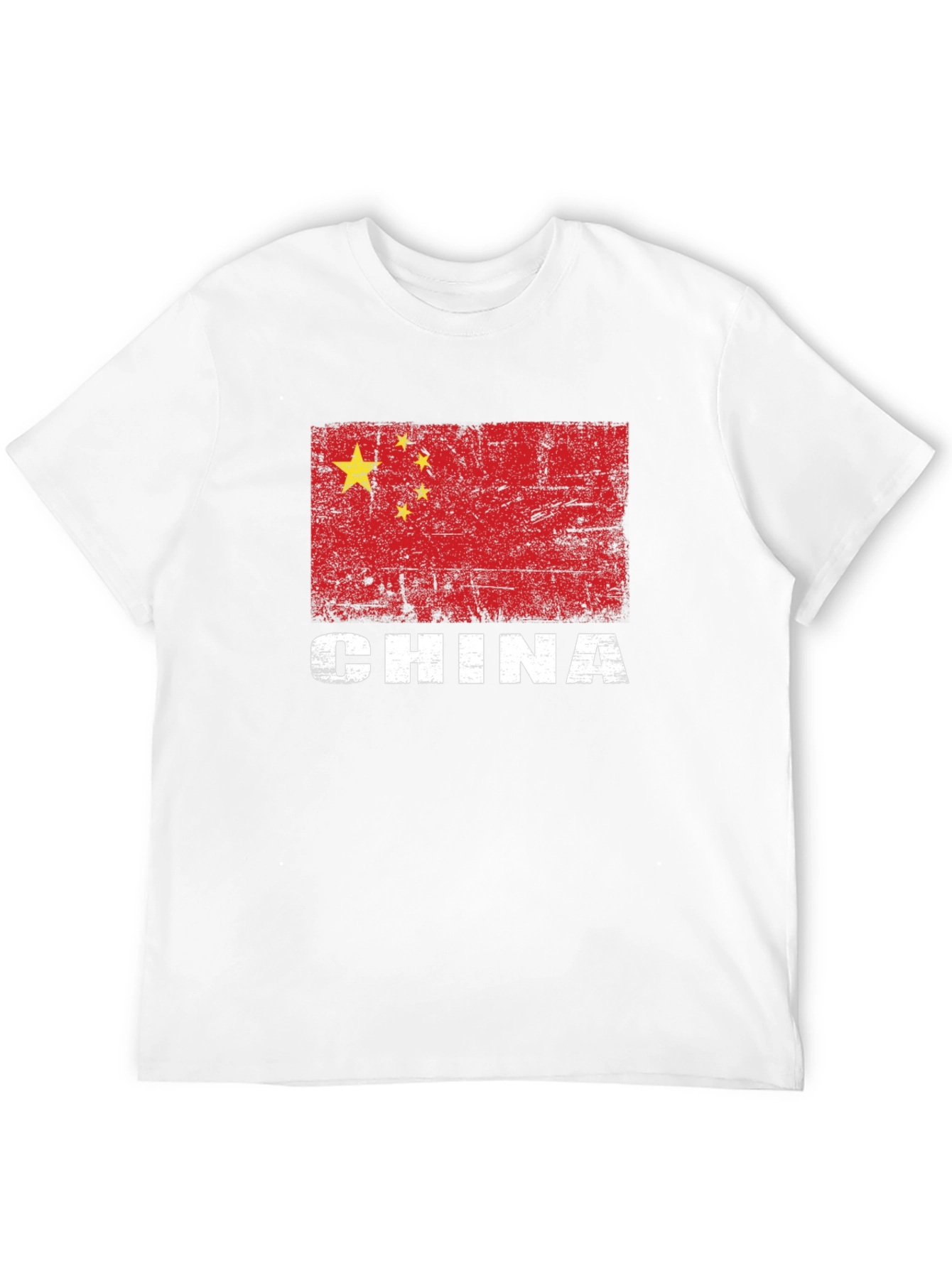 China Flag T-Shirt - Distressed Graphic Tee