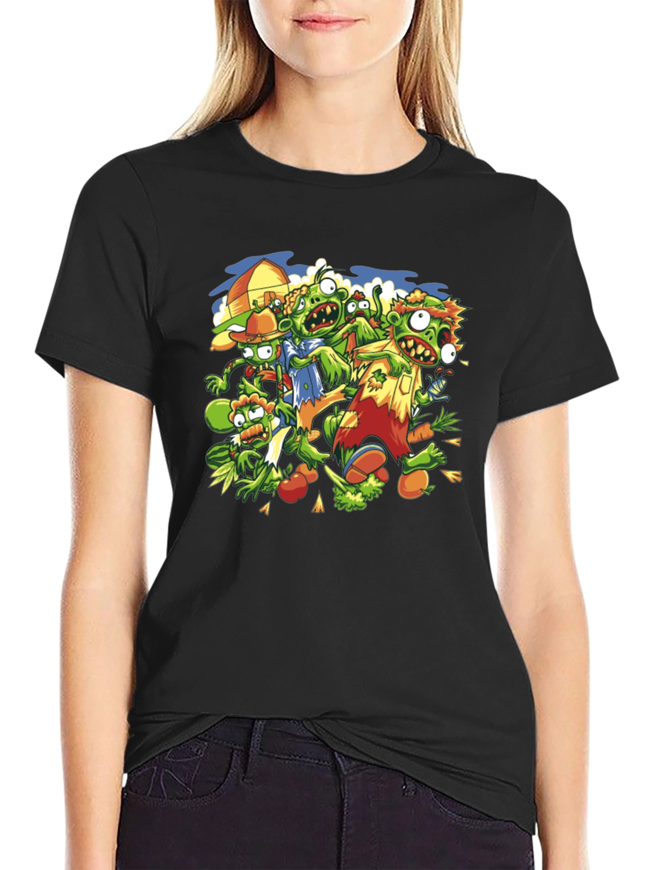 Zombie Veggie T-Shirt - Plants vs. Undead Humor