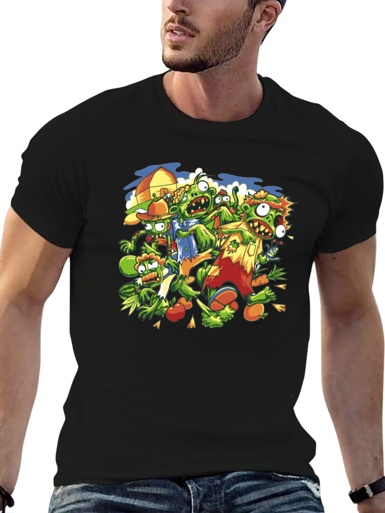 Zombie Veggie T-Shirt - Plants vs. Undead Humor