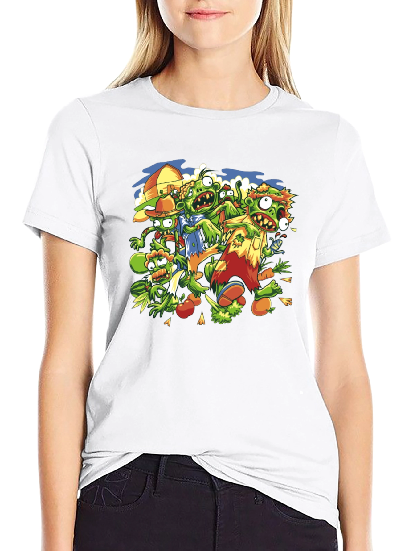 Zombie Veggie T-Shirt - Plants vs. Undead Humor