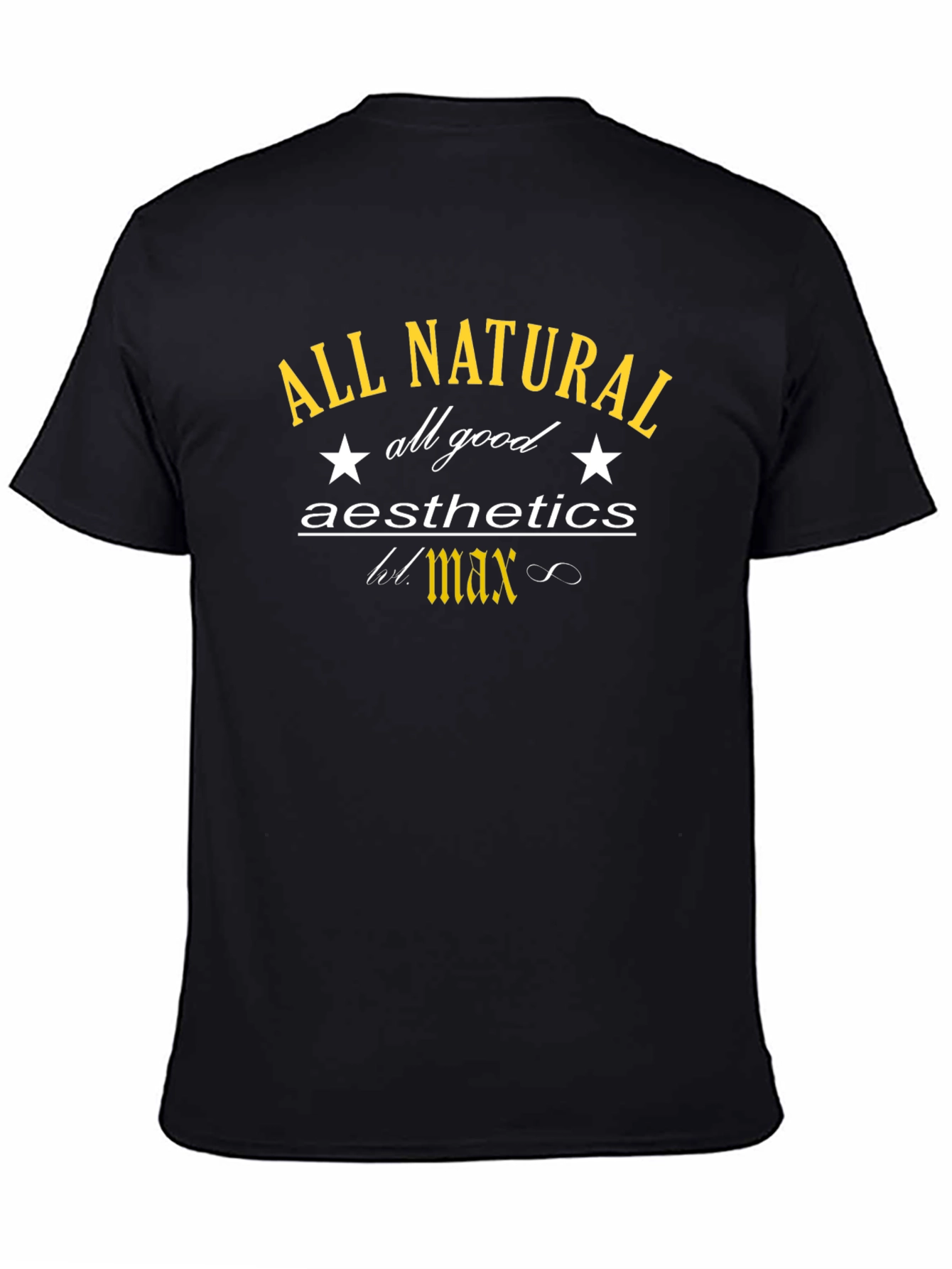 All Natural Aesthetics Black Graphic Tee