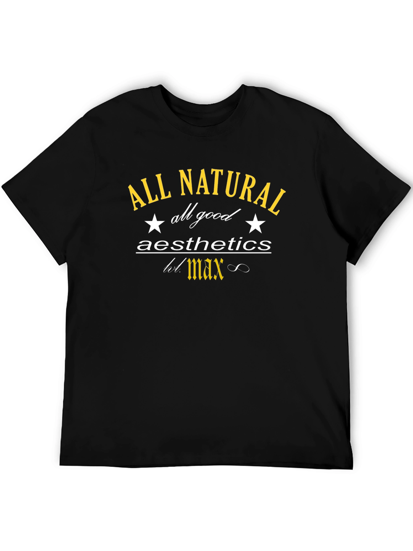 All Natural Aesthetics Black Graphic Tee