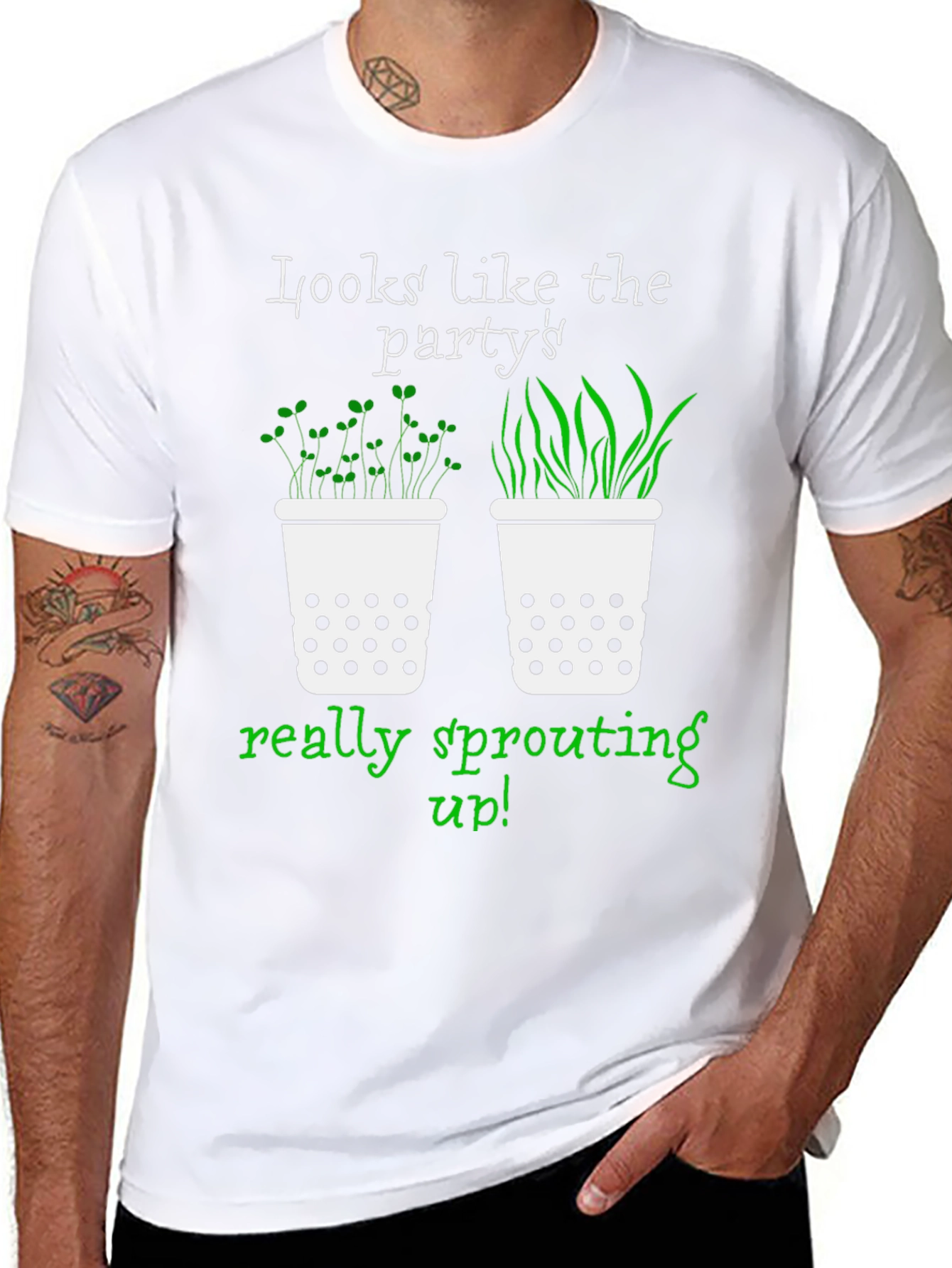 Party Sprouting Up Graphic T-Shirt